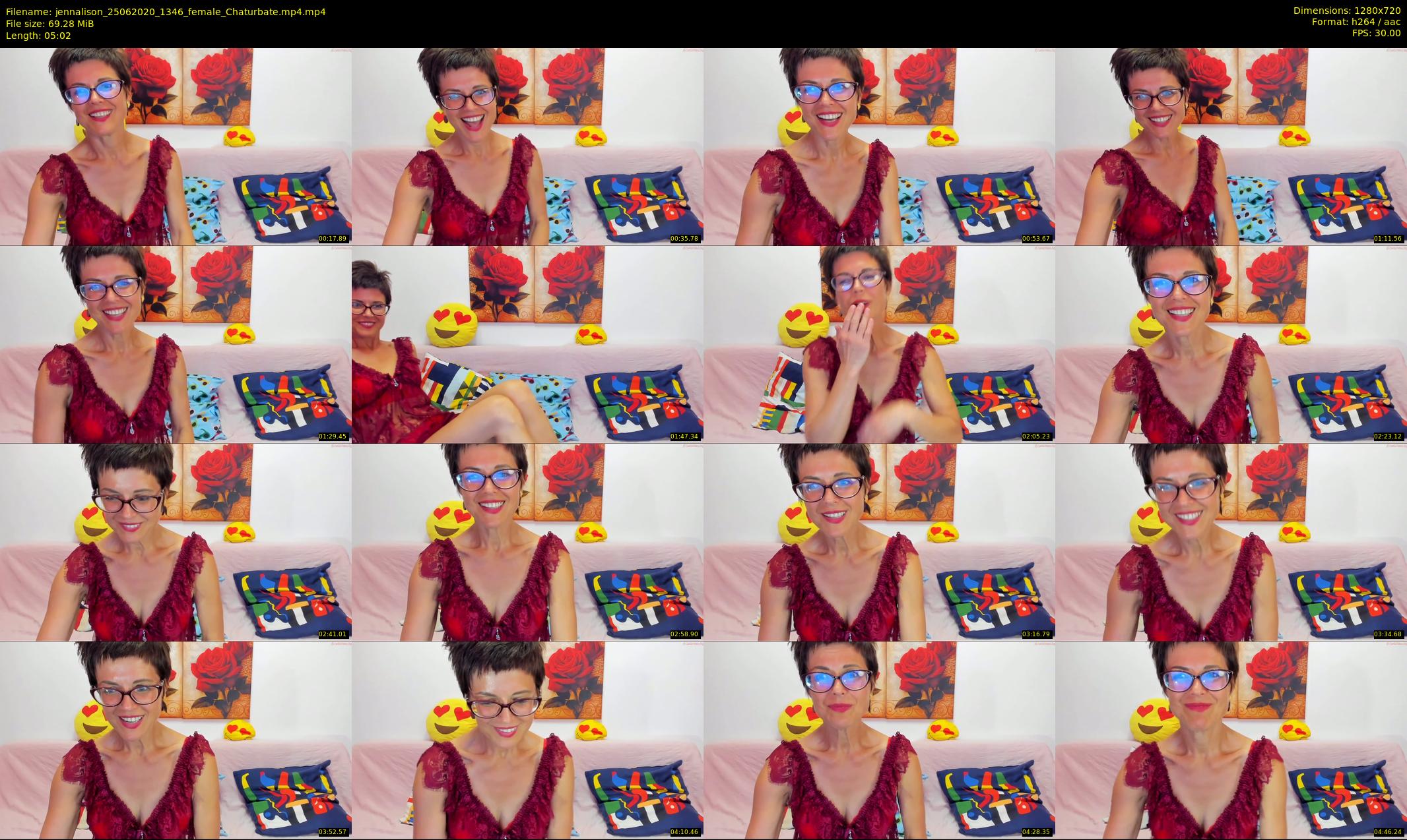 jennalison — 6 minute Chaturbate female cam show recording, 720p, Jun 25, 2020