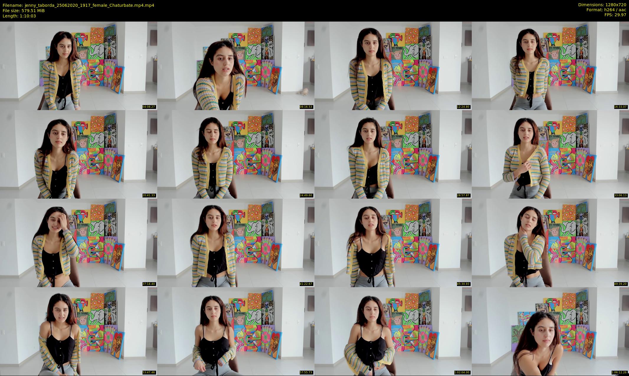 jenny_taborda — 71 minute Chaturbate female cam show recording, 720p, Jun 25, 2020