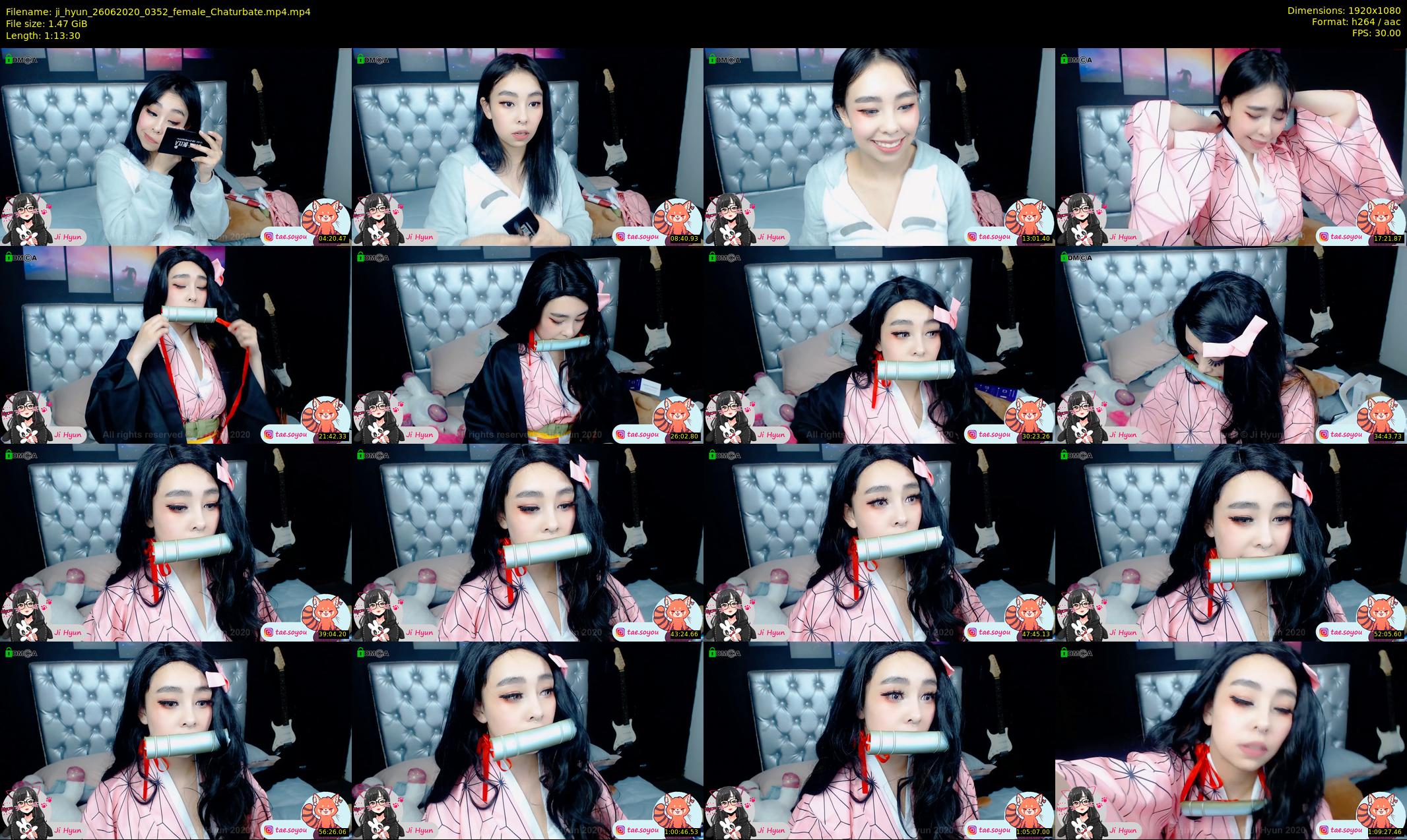 ji_hyun — 74 minute Chaturbate female cam show recording, 1080p, Jun 26, 2020