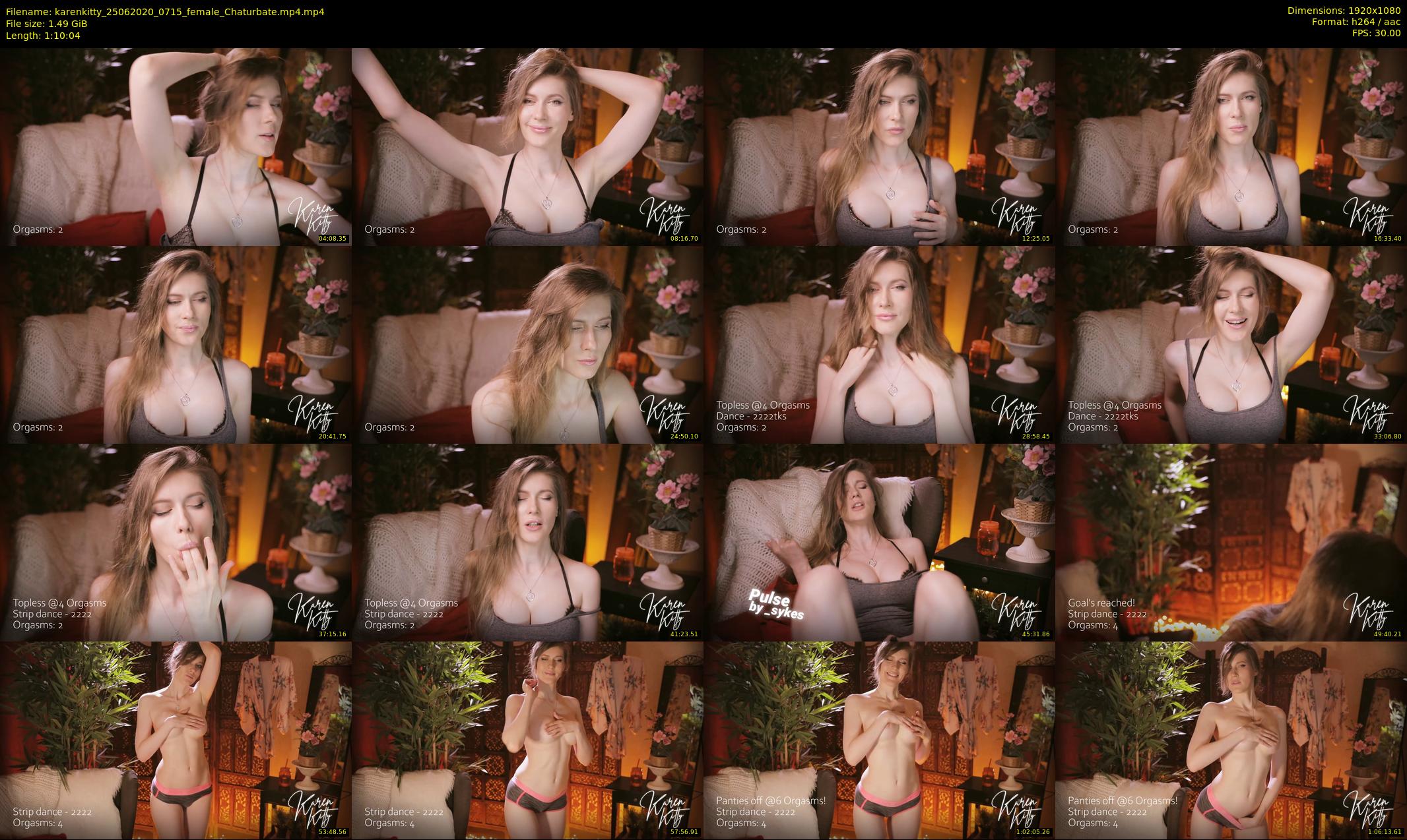 karenkitty — 71 minute Chaturbate female cam show recording, 1080p, Jun 25, 2020