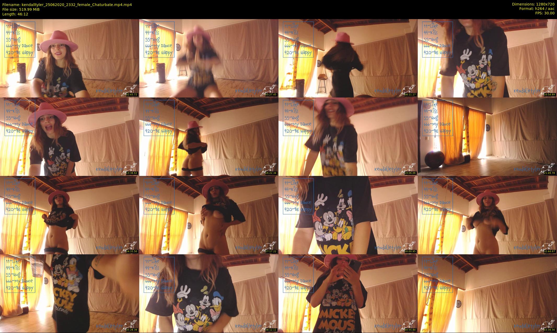kendalltyler — 47 minute Chaturbate female cam show recording, 720p, Jun 25, 2020