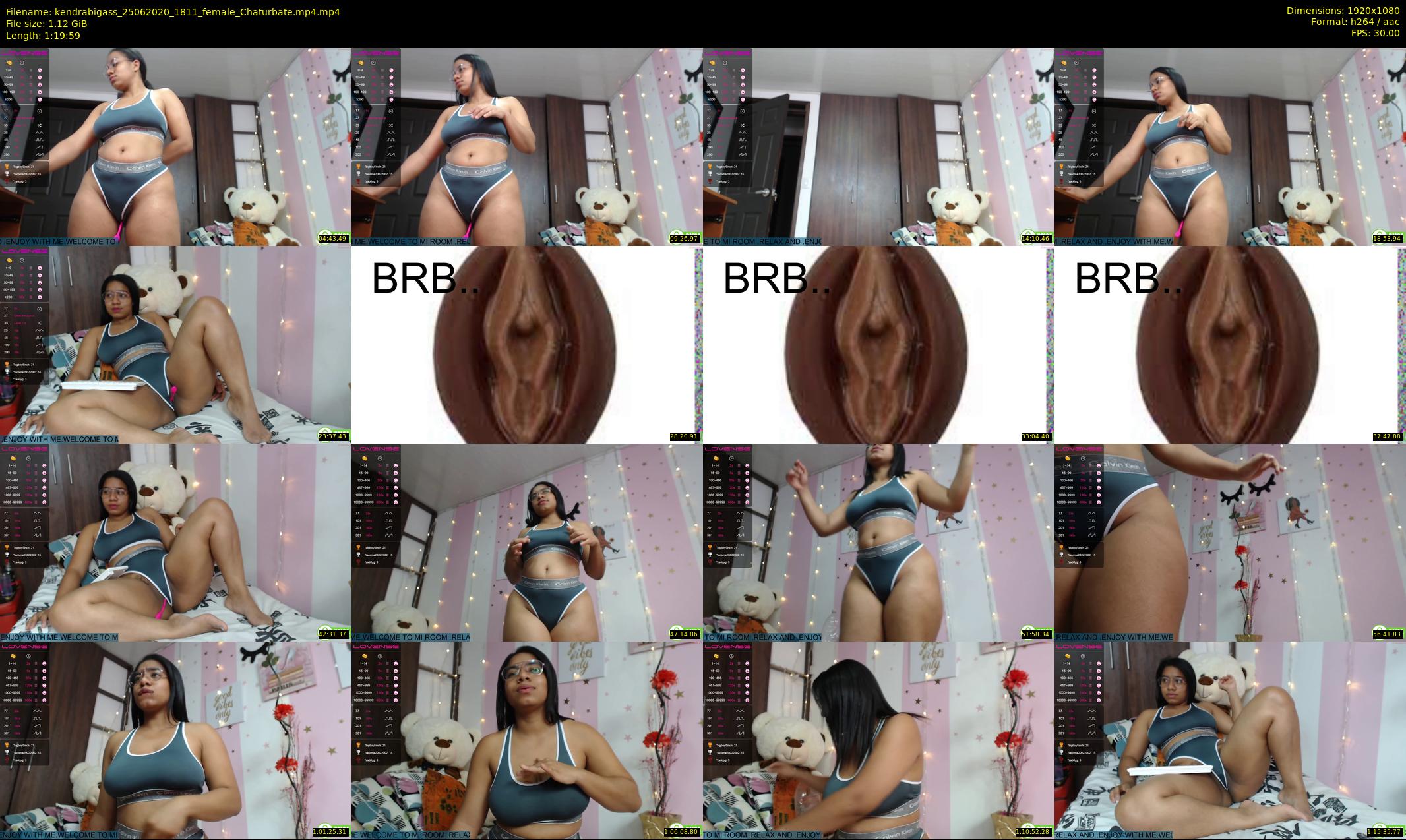 kendrabigass — 80 minute Chaturbate female cam show recording, 1080p, Jun 25, 2020