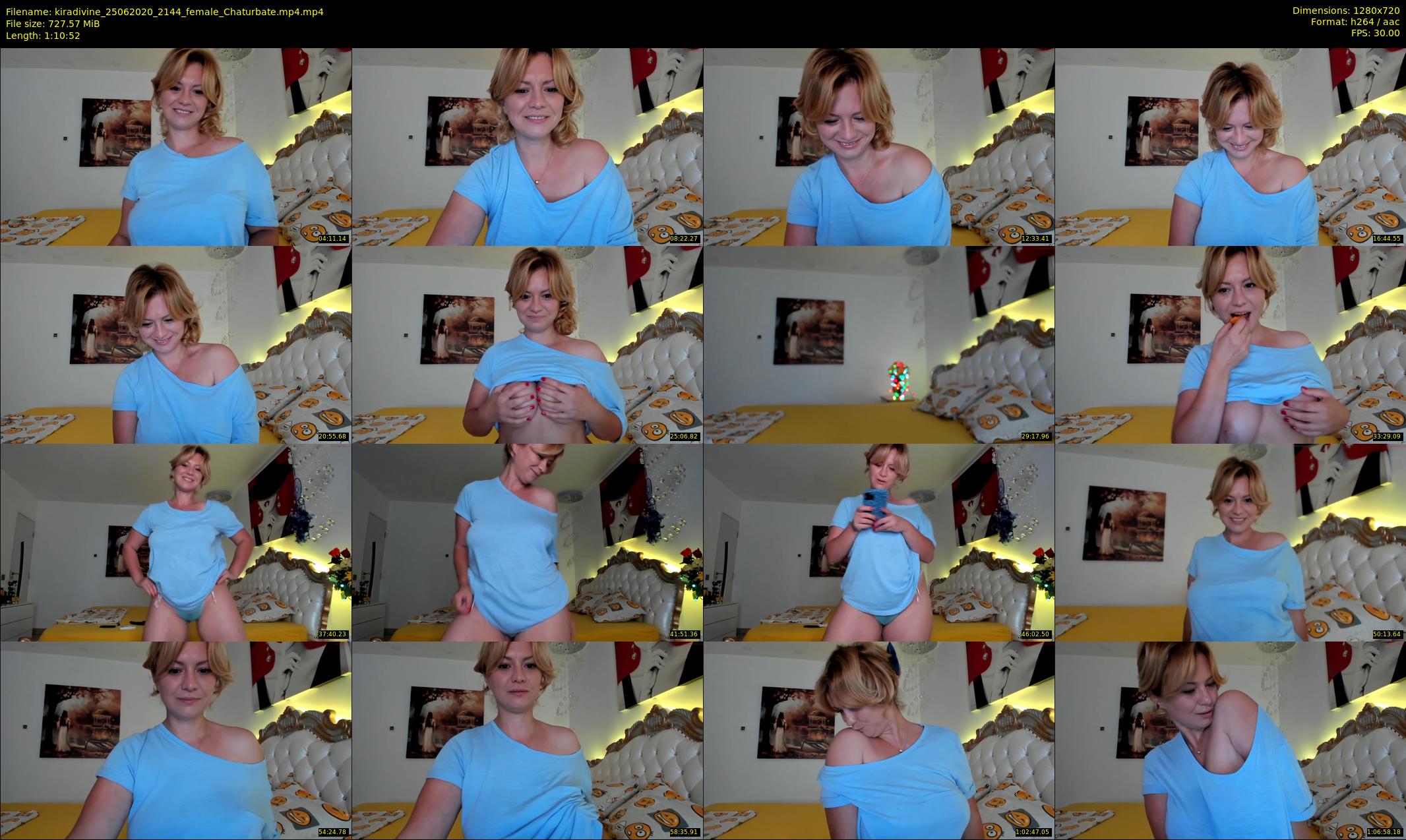 kiradivine — 71 minute Chaturbate female cam show recording, 720p, Jun 25, 2020