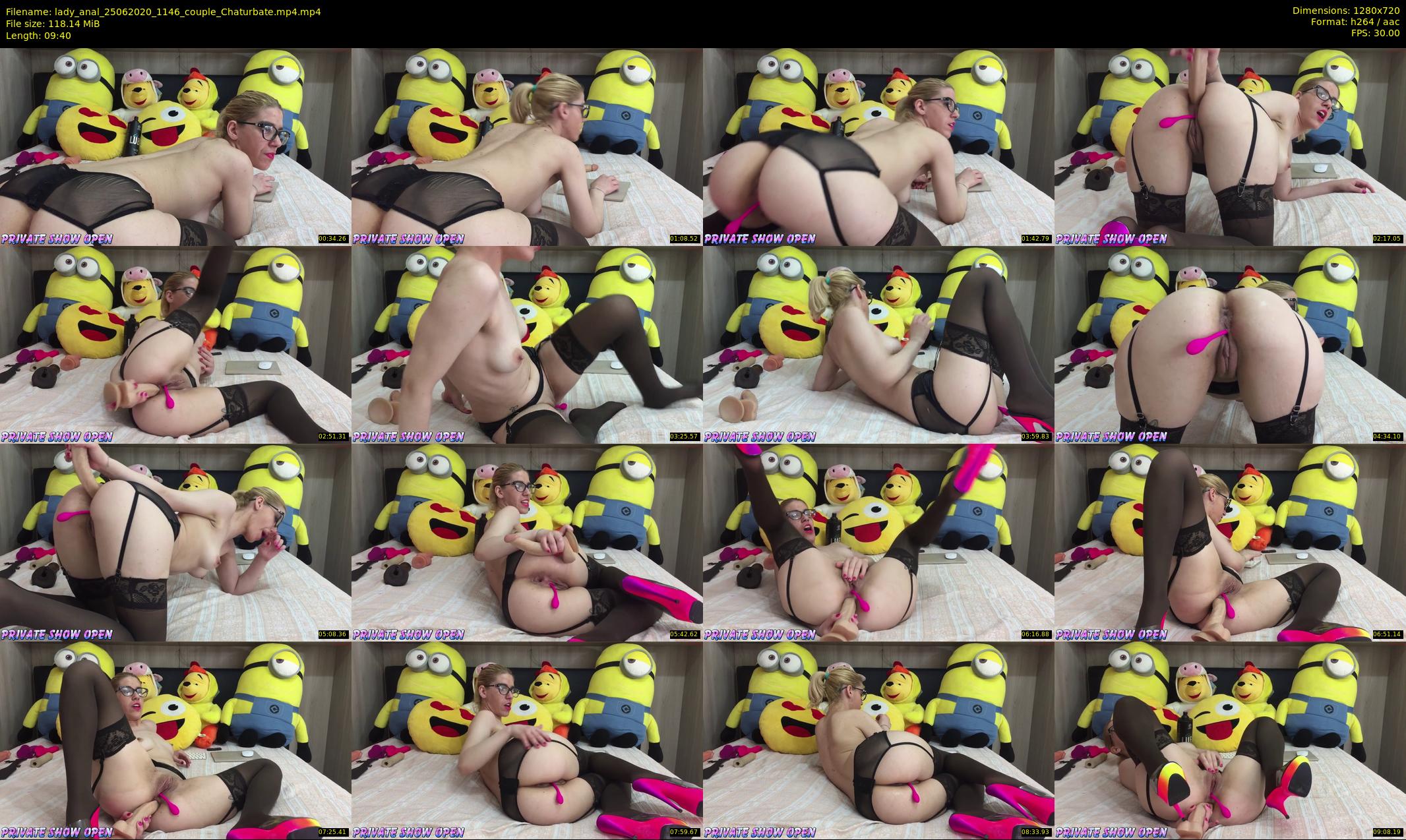 lady_anal — 10 minute Chaturbate female cam show recording, 720p, Jun 25, 2020