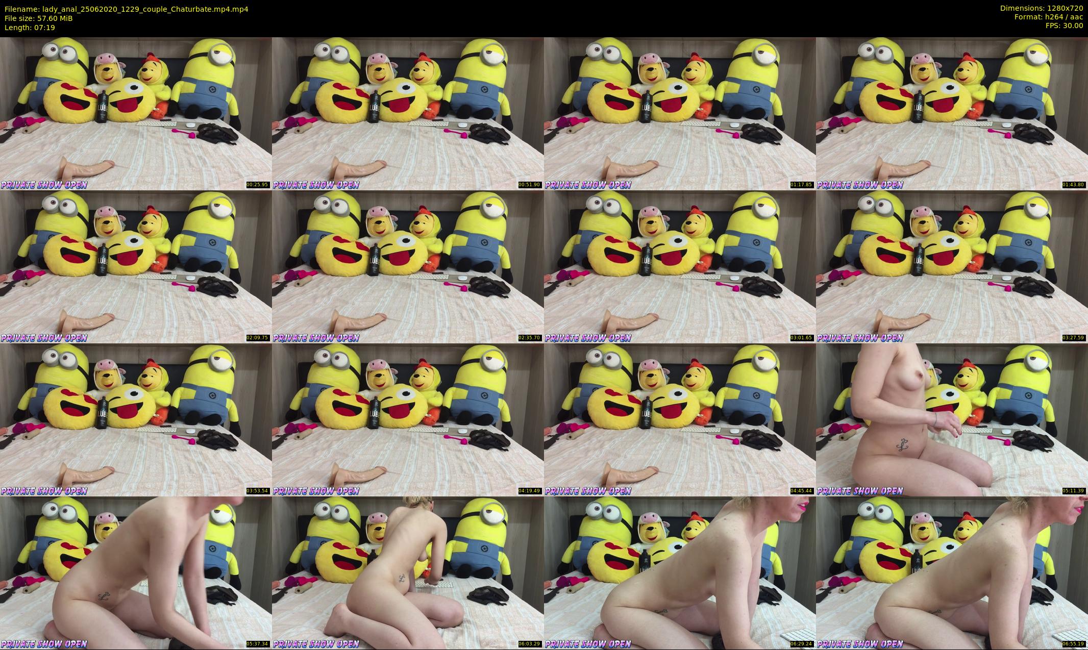 lady_anal — 8 minute Chaturbate female cam show recording, 720p, Jun 25, 2020