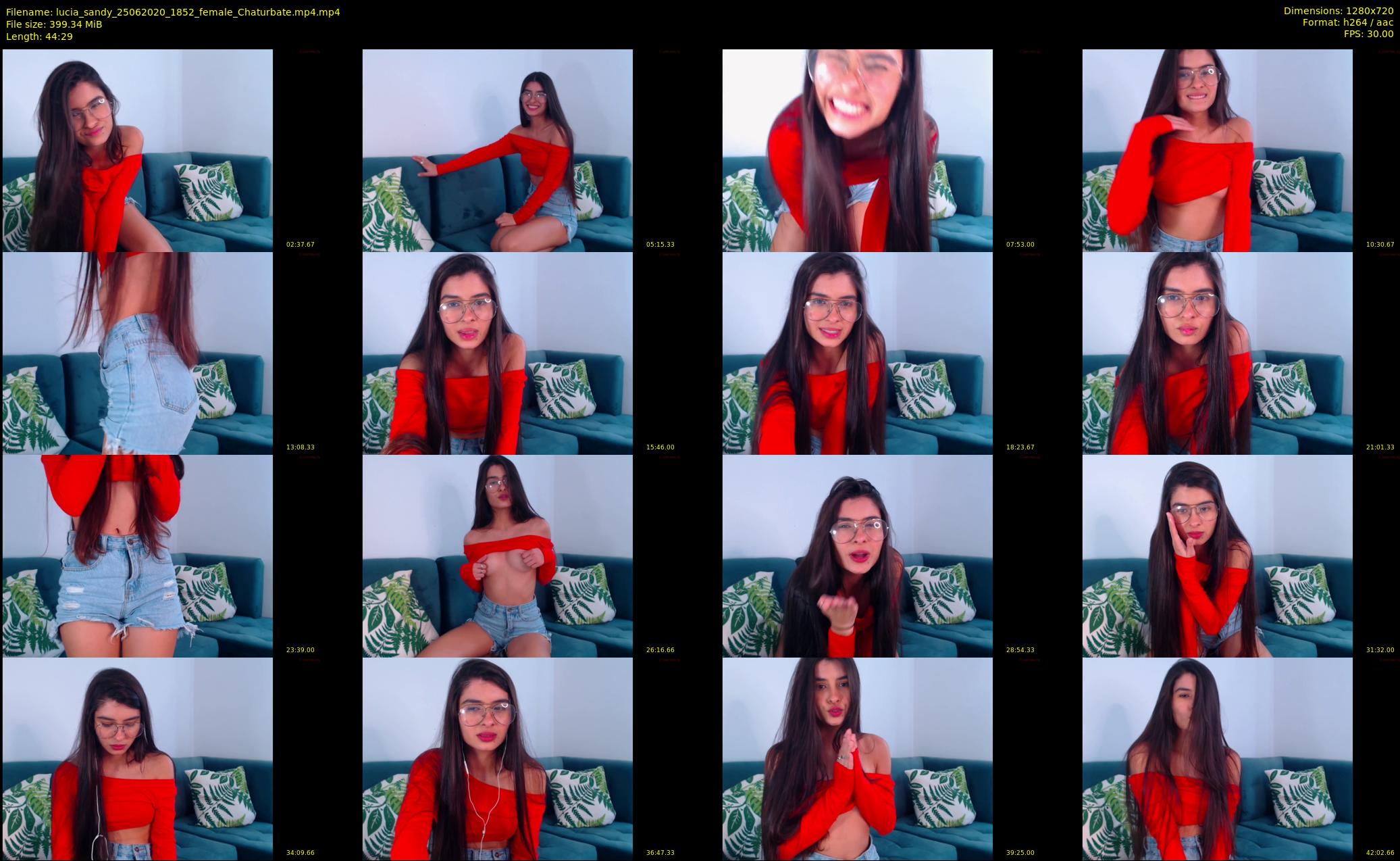 lucia_sandy — 45 minute Chaturbate female cam show recording, 720p, Jun 25, 2020