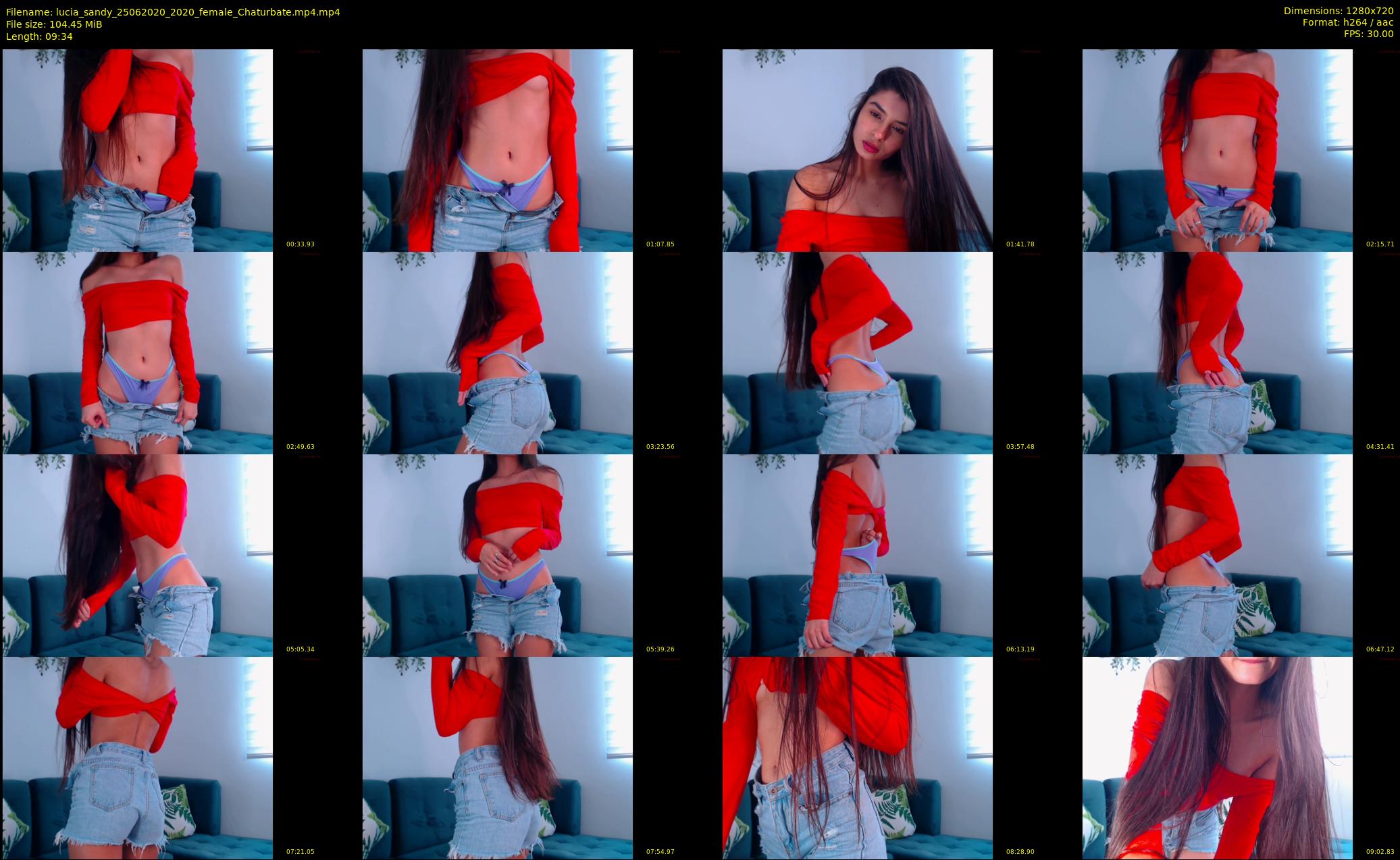 lucia_sandy — 10 minute Chaturbate female cam show recording, 720p, Jun 25, 2020