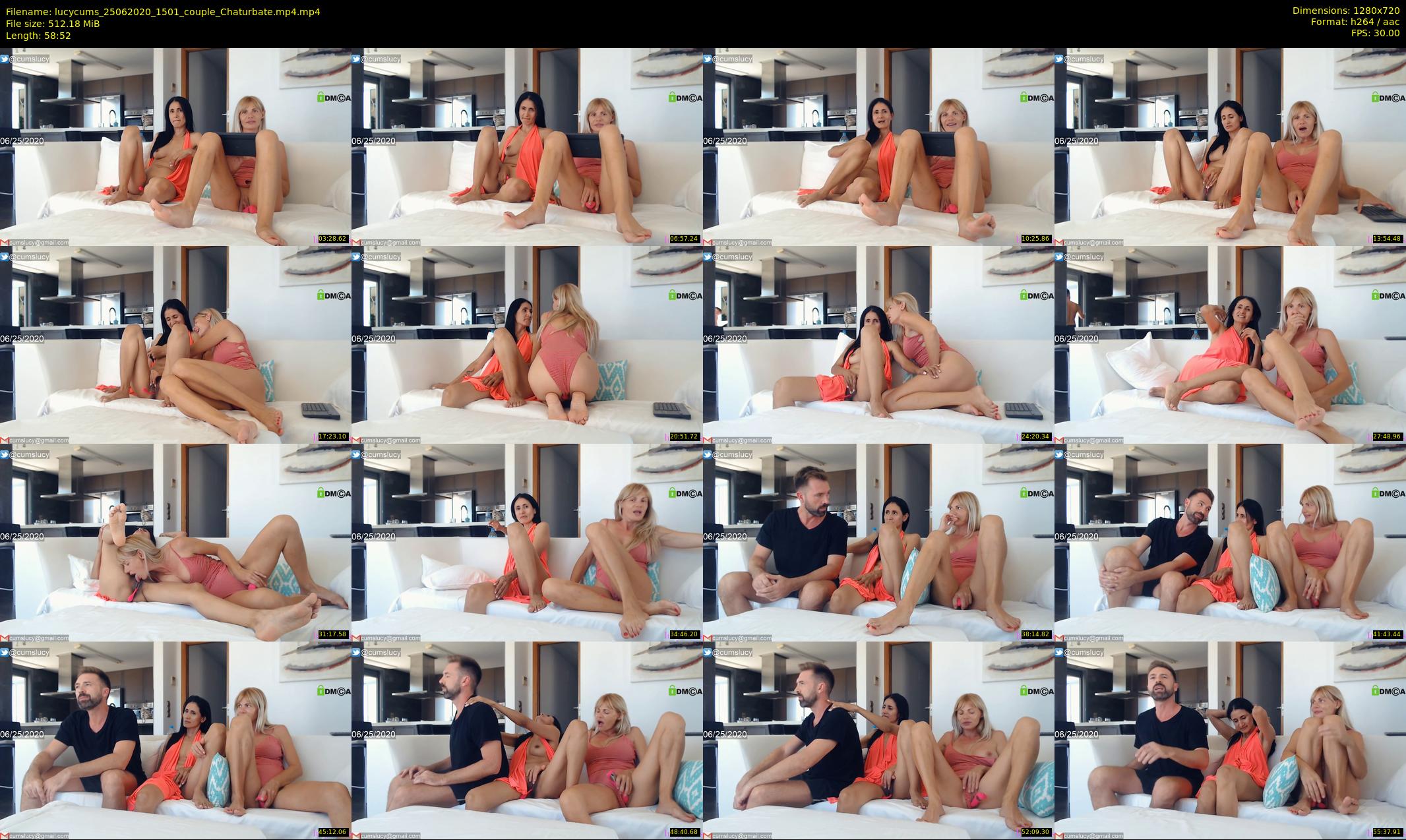lucycums — 59 minute Chaturbate couple cam show recording, 720p, Jun 25, 2020