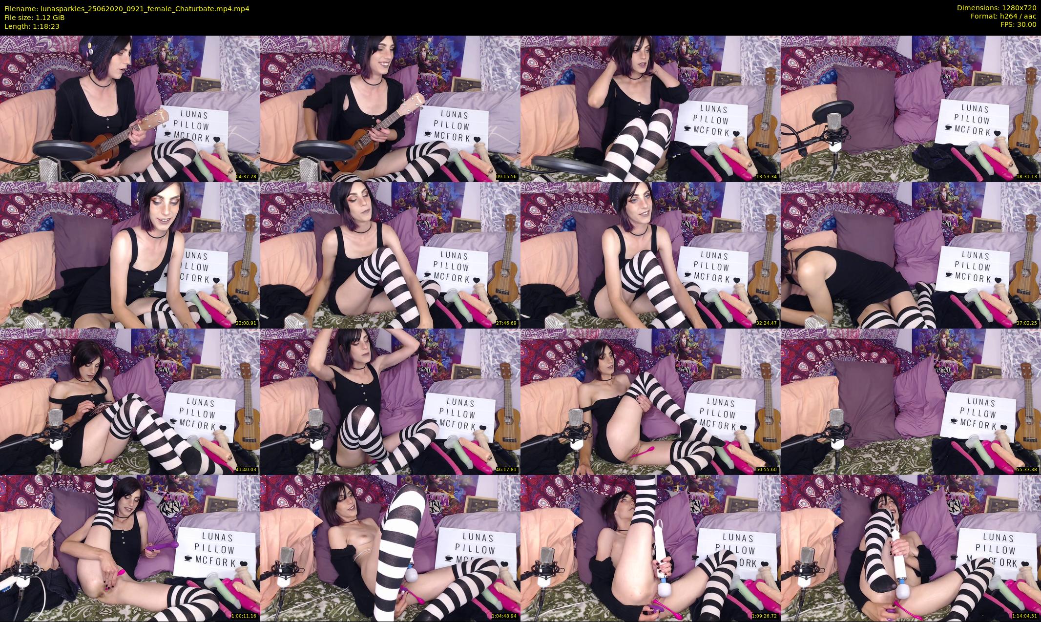 lunasparkles — 79 minute Chaturbate female cam show recording, 720p, Jun 25, 2020