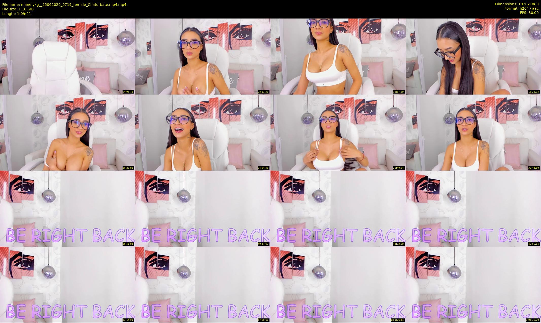 manelykg_ — 70 minute Chaturbate female cam show recording, 1080p, Jun 25, 2020
