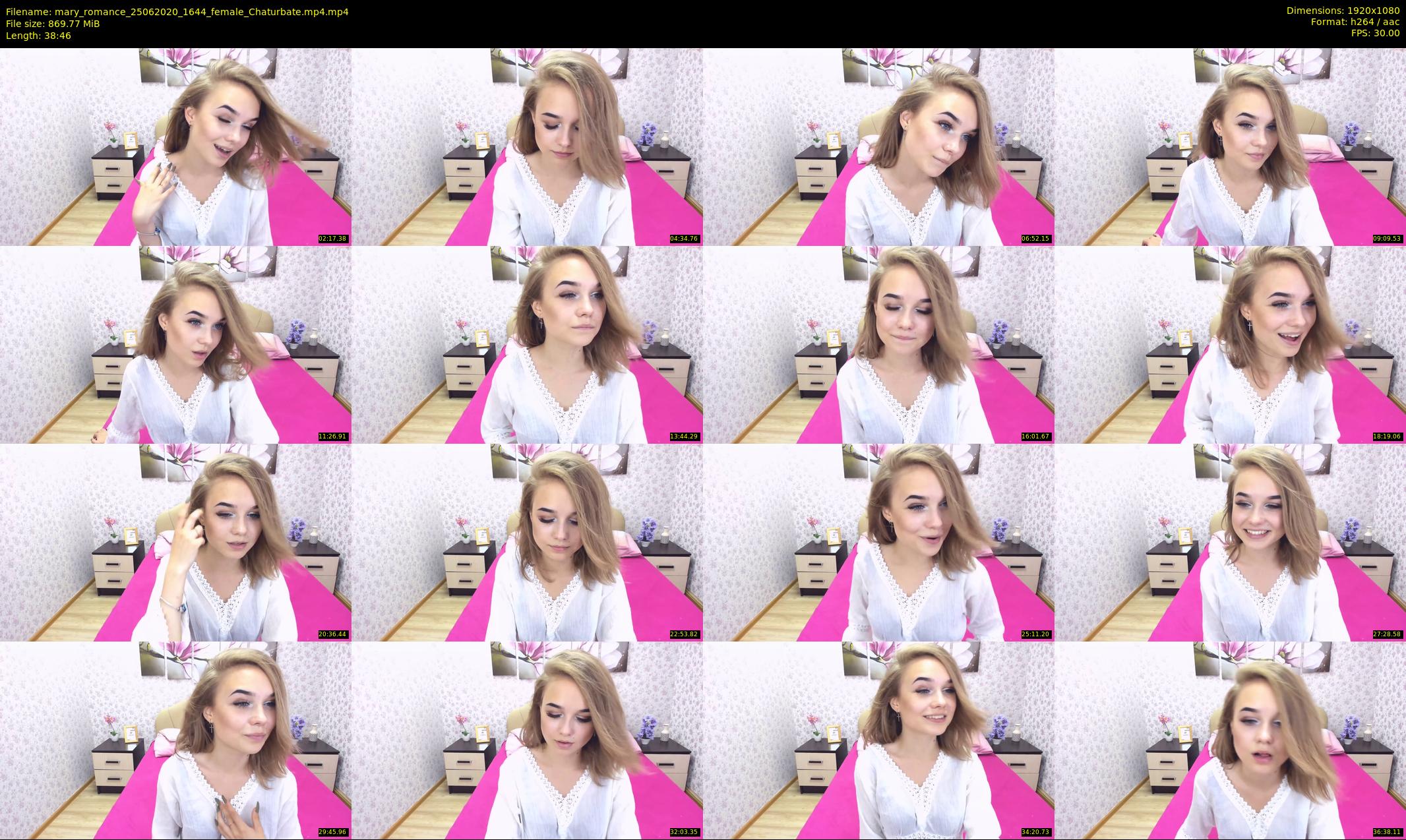 mary_romance — 39 minute Chaturbate female cam show recording, 1080p, Jun 25, 2020