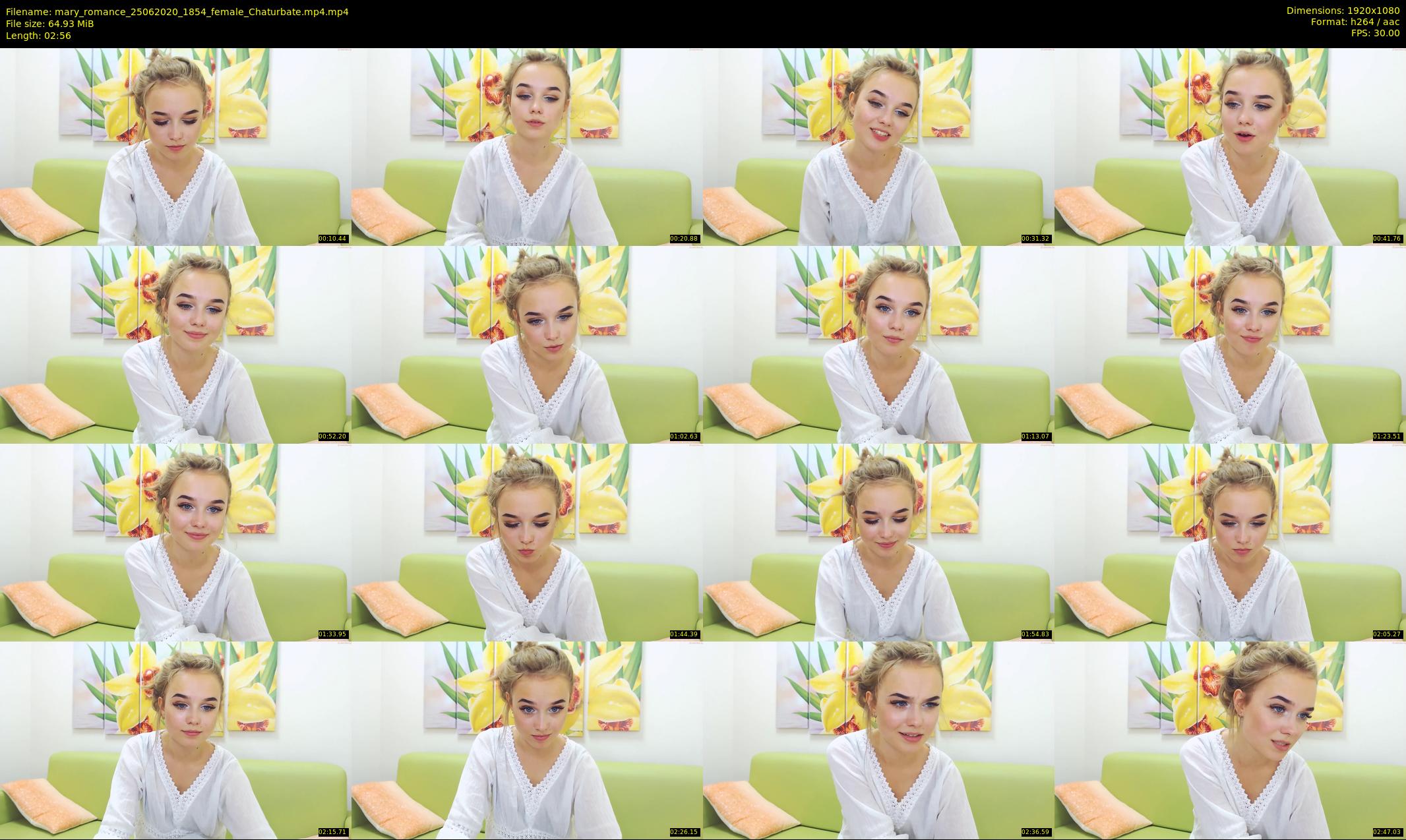 mary_romance — 3 minute Chaturbate female cam show recording, 1080p, Jun 25, 2020