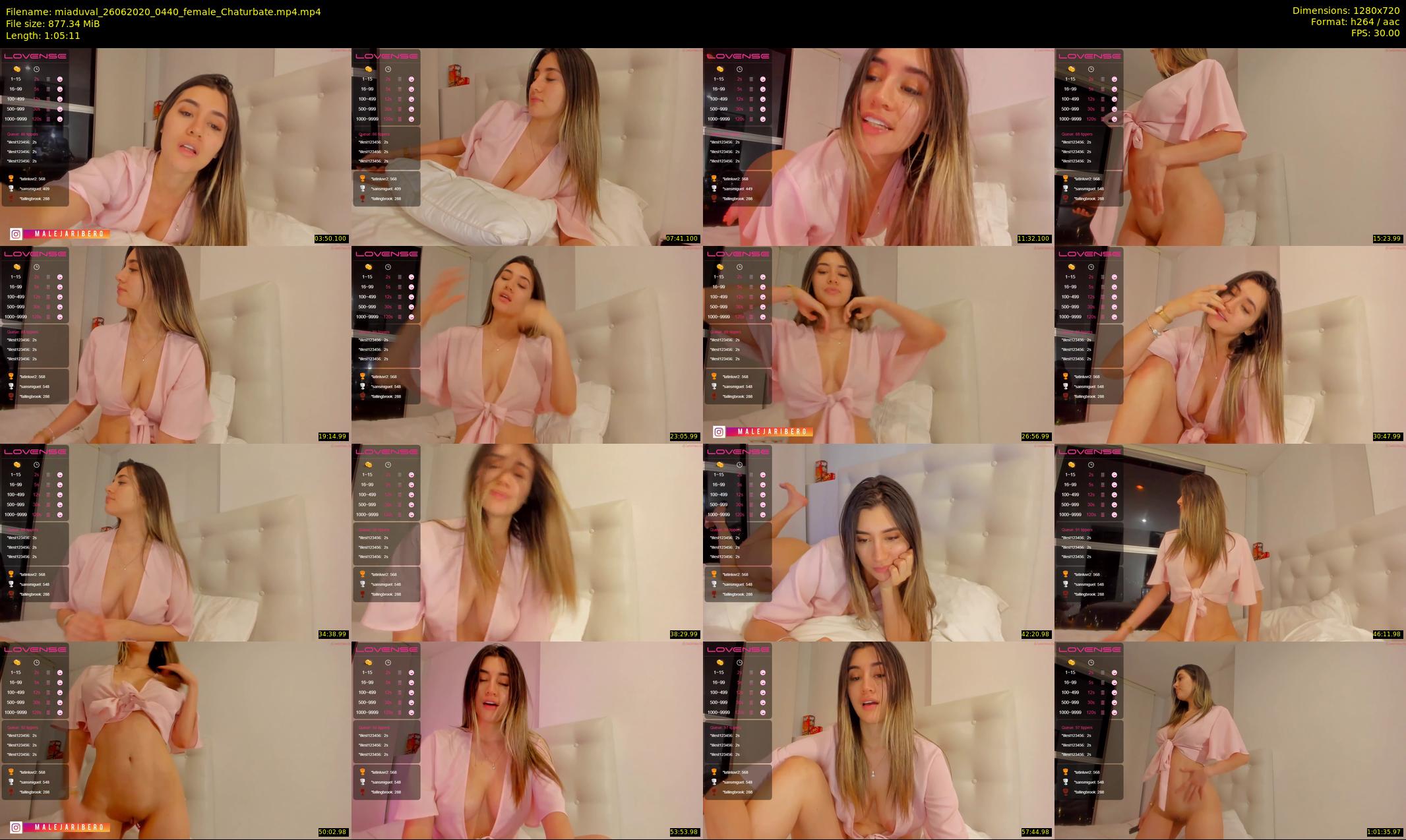 miaduval — 66 minute Chaturbate female cam show recording, 720p, Jun 26, 2020