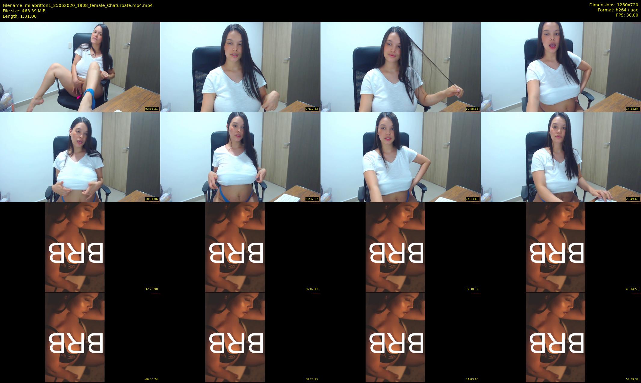 milabritton1 — 61 minute Chaturbate female cam show recording, 720p, Jun 25, 2020