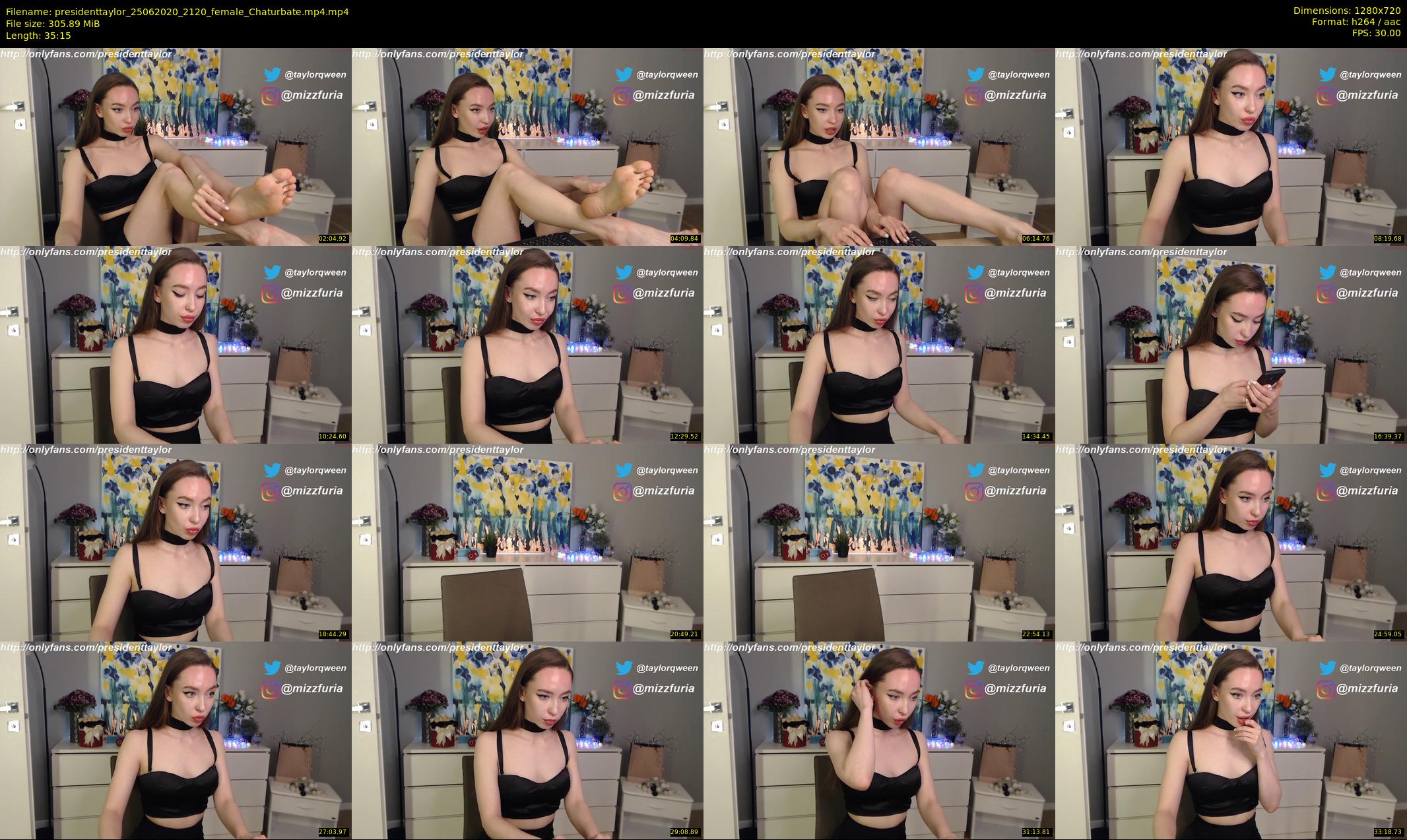 presidenttaylor — 36 minute Chaturbate female cam show recording, 720p, Jun 25, 2020