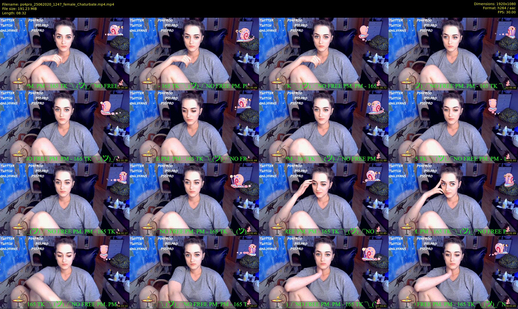 ps4pro — 9 minute Chaturbate female cam show recording, 1080p, Jun 25, 2020
