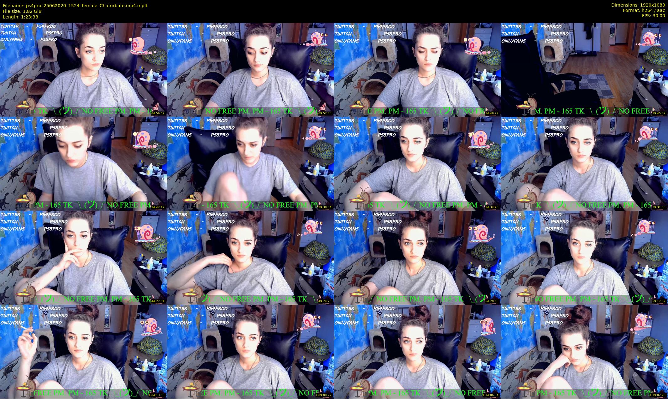 ps4pro — 84 minute Chaturbate female cam show recording, 1080p, Jun 25, 2020