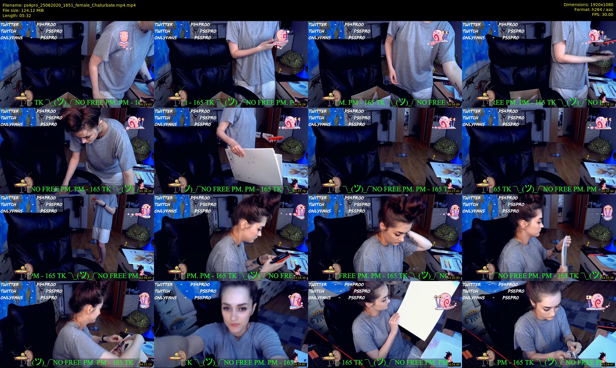 ps4pro — 6 minute Chaturbate female cam show recording, 1080p, Jun 25, 2020