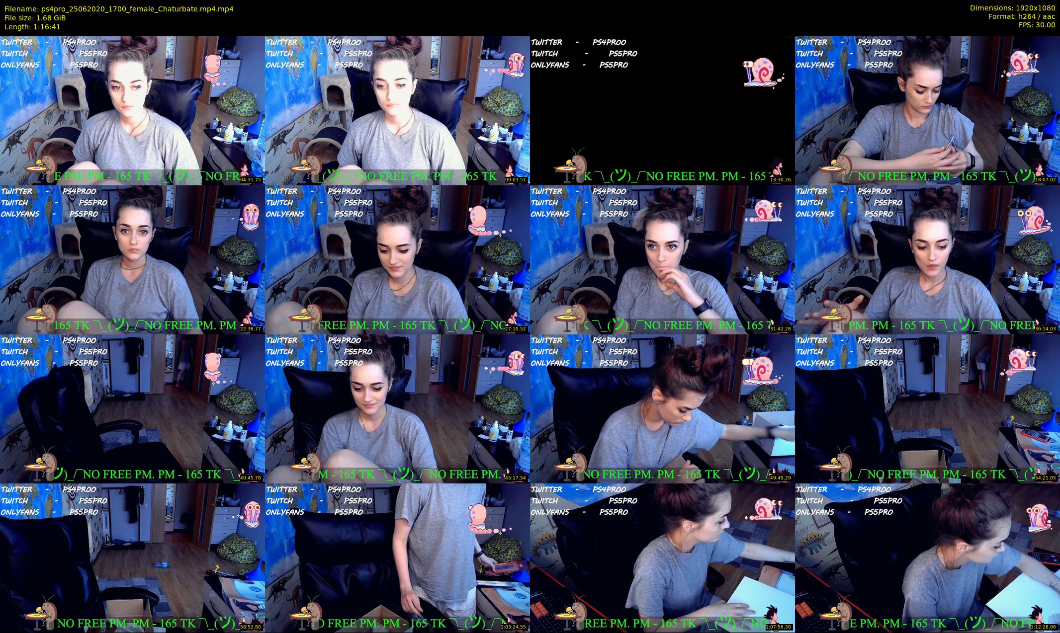 ps4pro — 77 minute Chaturbate female cam show recording, 1080p, Jun 25, 2020