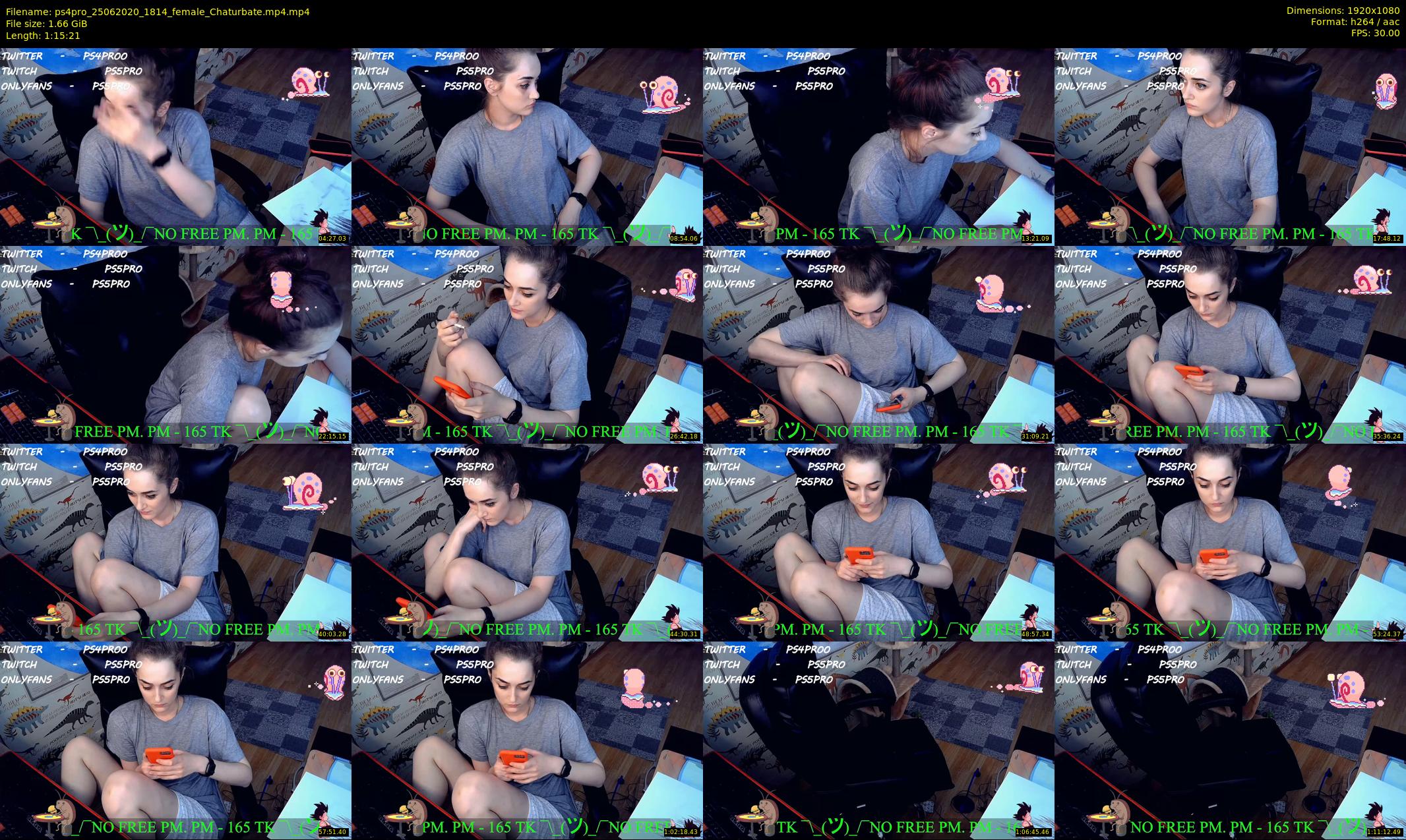 ps4pro — 76 minute Chaturbate female cam show recording, 1080p, Jun 25, 2020