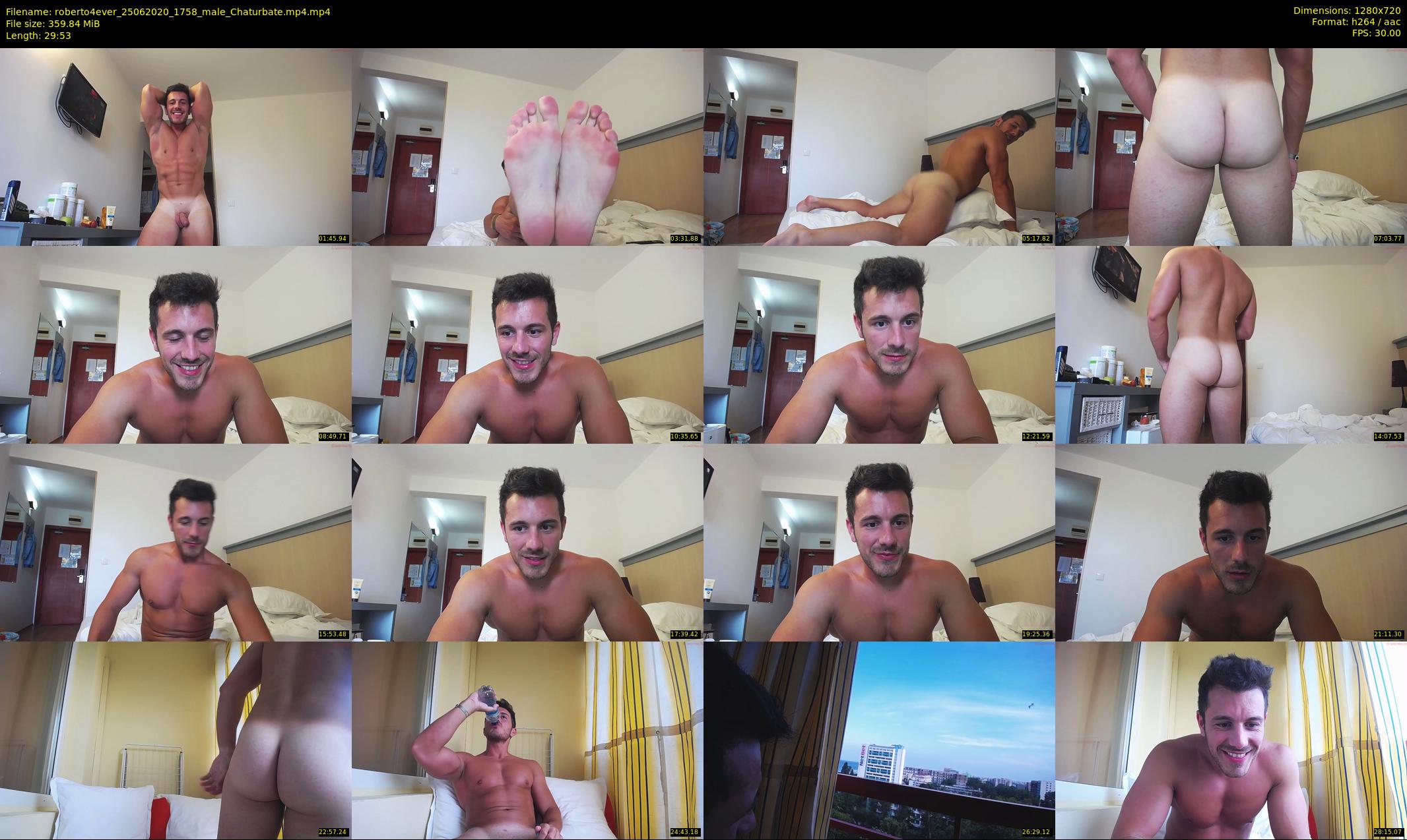 roberto4ever — 30 minute Chaturbate male cam show recording, 720p, Jun 25, 2020