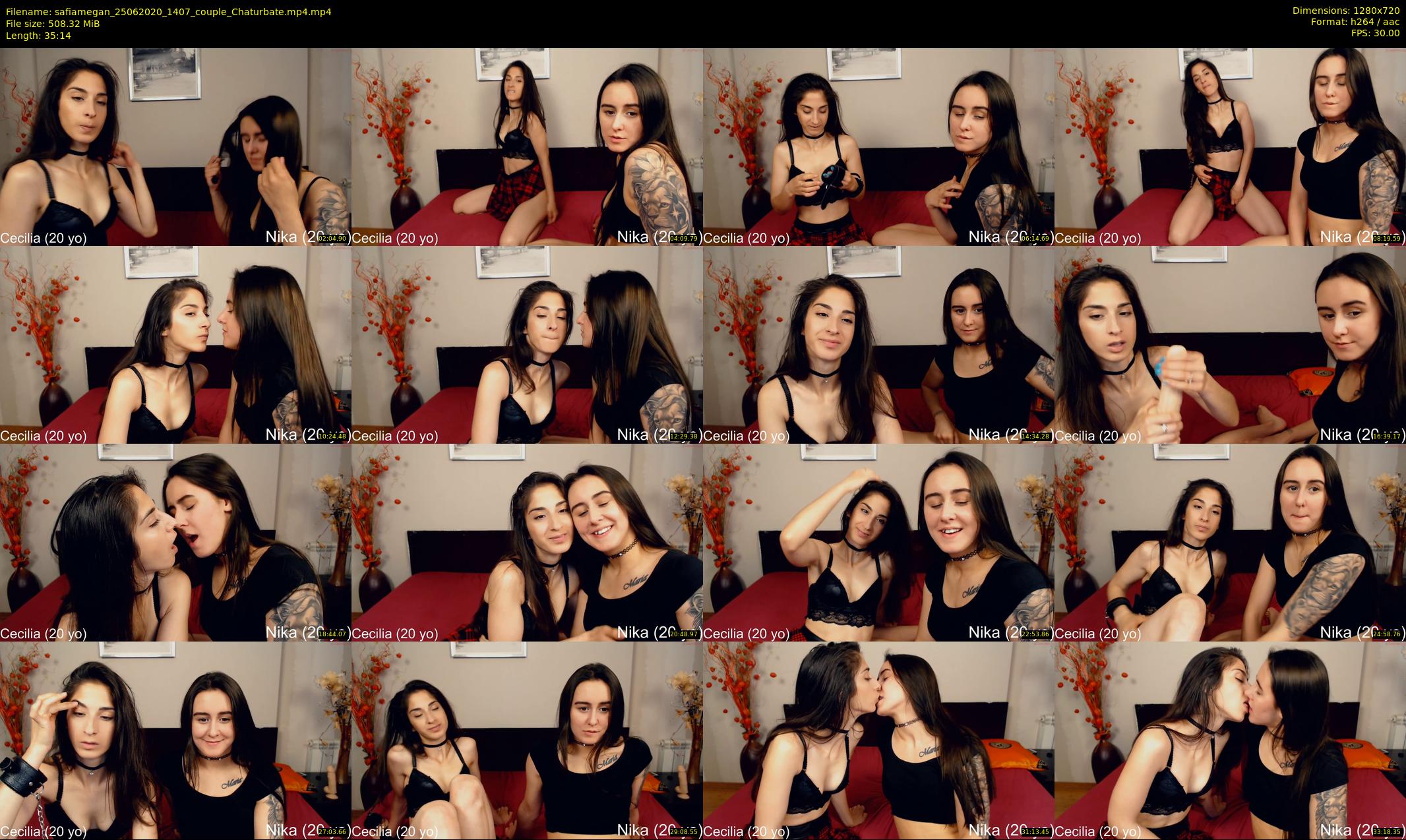 safiamegan — 36 minute Chaturbate couple cam show recording, 720p, Jun 25, 2020