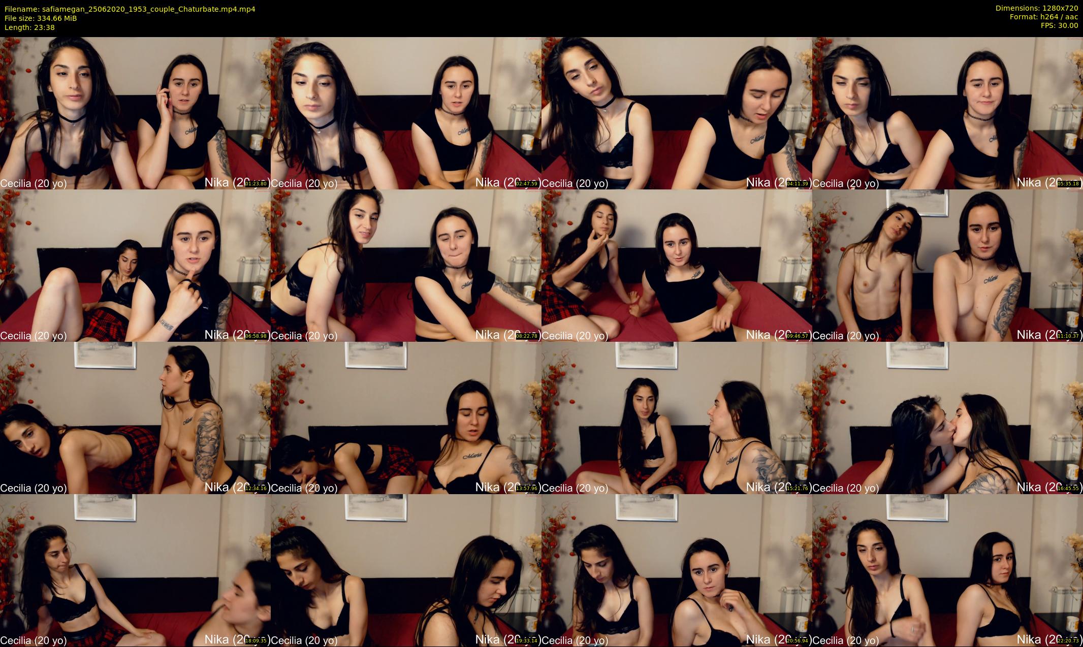 safiamegan — 24 minute Chaturbate couple cam show recording, 720p, Jun 25, 2020
