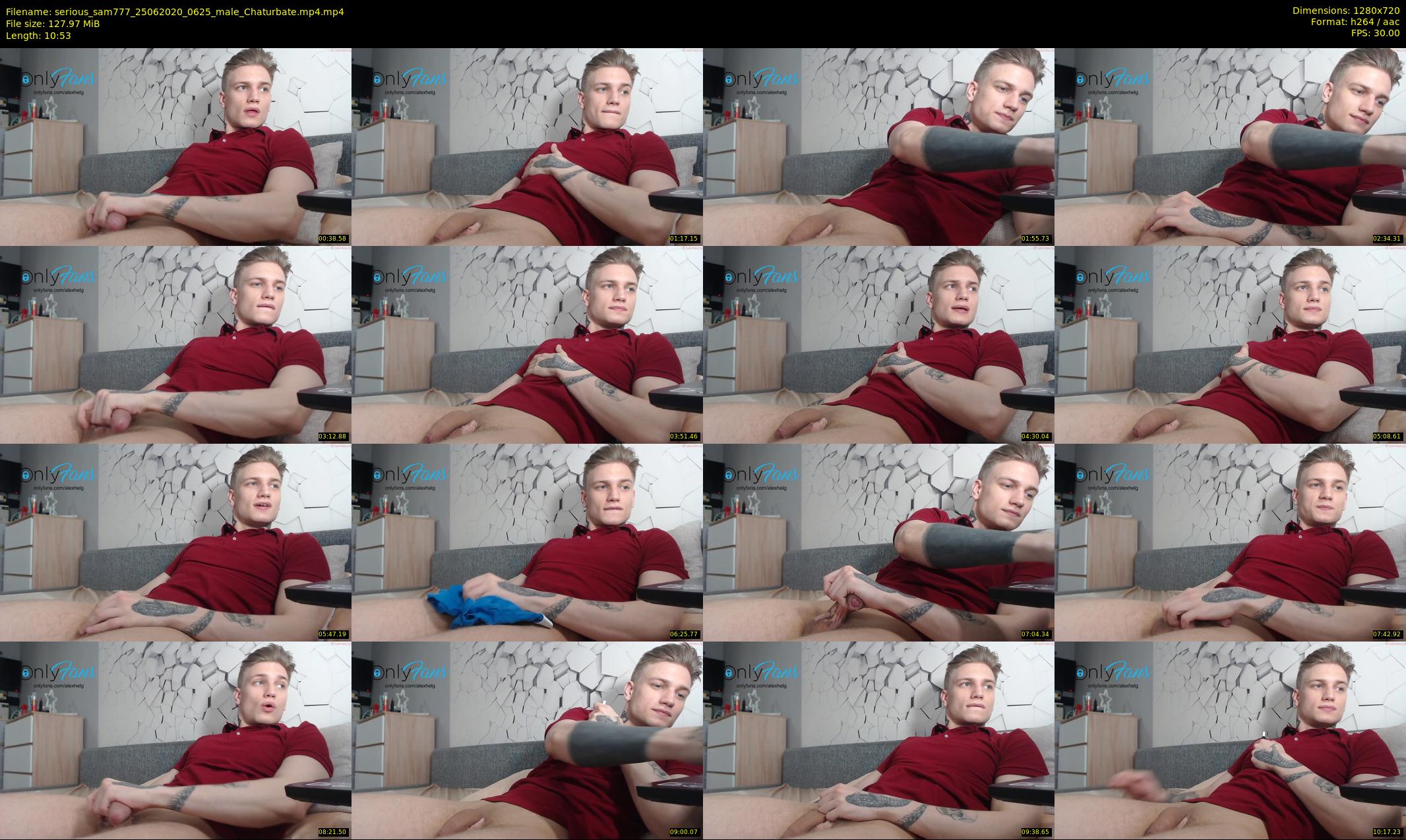 serious_sam777 — 11 minute Chaturbate male cam show recording, 720p, Jun 25, 2020
