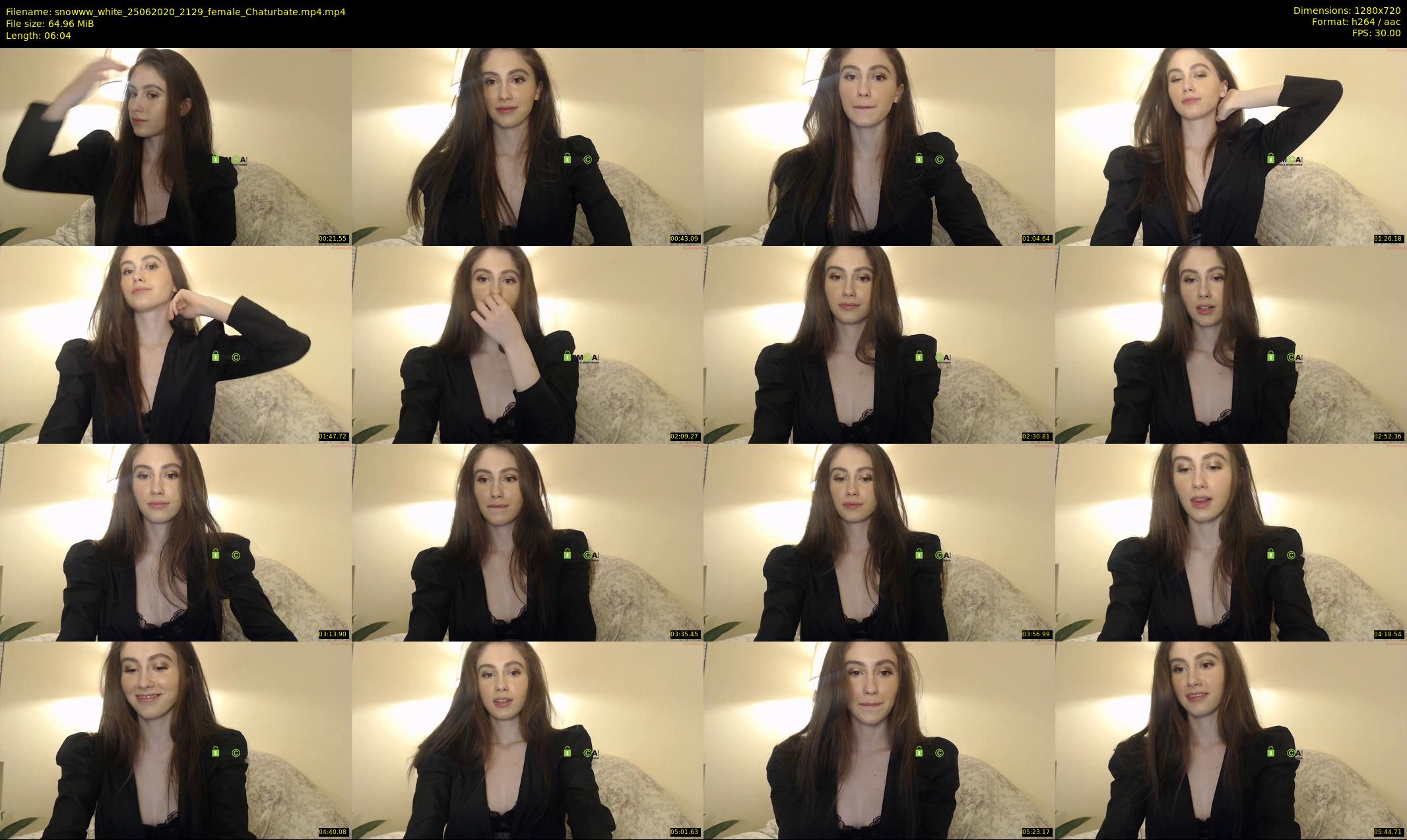 snowww_white — 7 minute Chaturbate female cam show recording, 720p, Jun 25, 2020