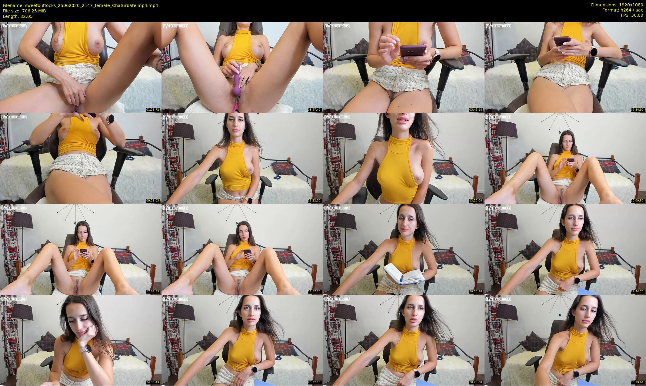 sweetbuttocks — 33 minute Chaturbate female cam show recording, 1080p, Jun 25, 2020