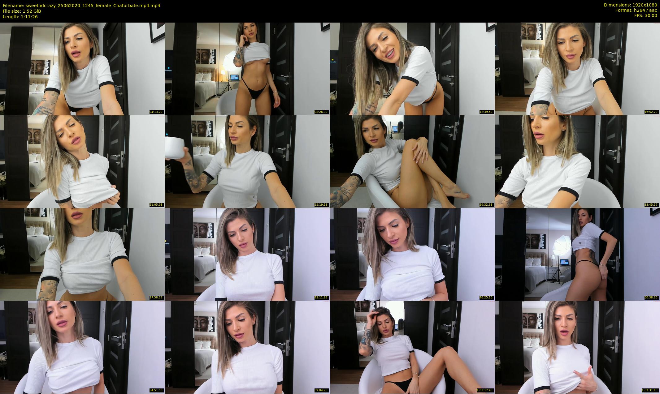sweetndcrazy — 72 minute Chaturbate female cam show recording, 1080p, Jun 25, 2020