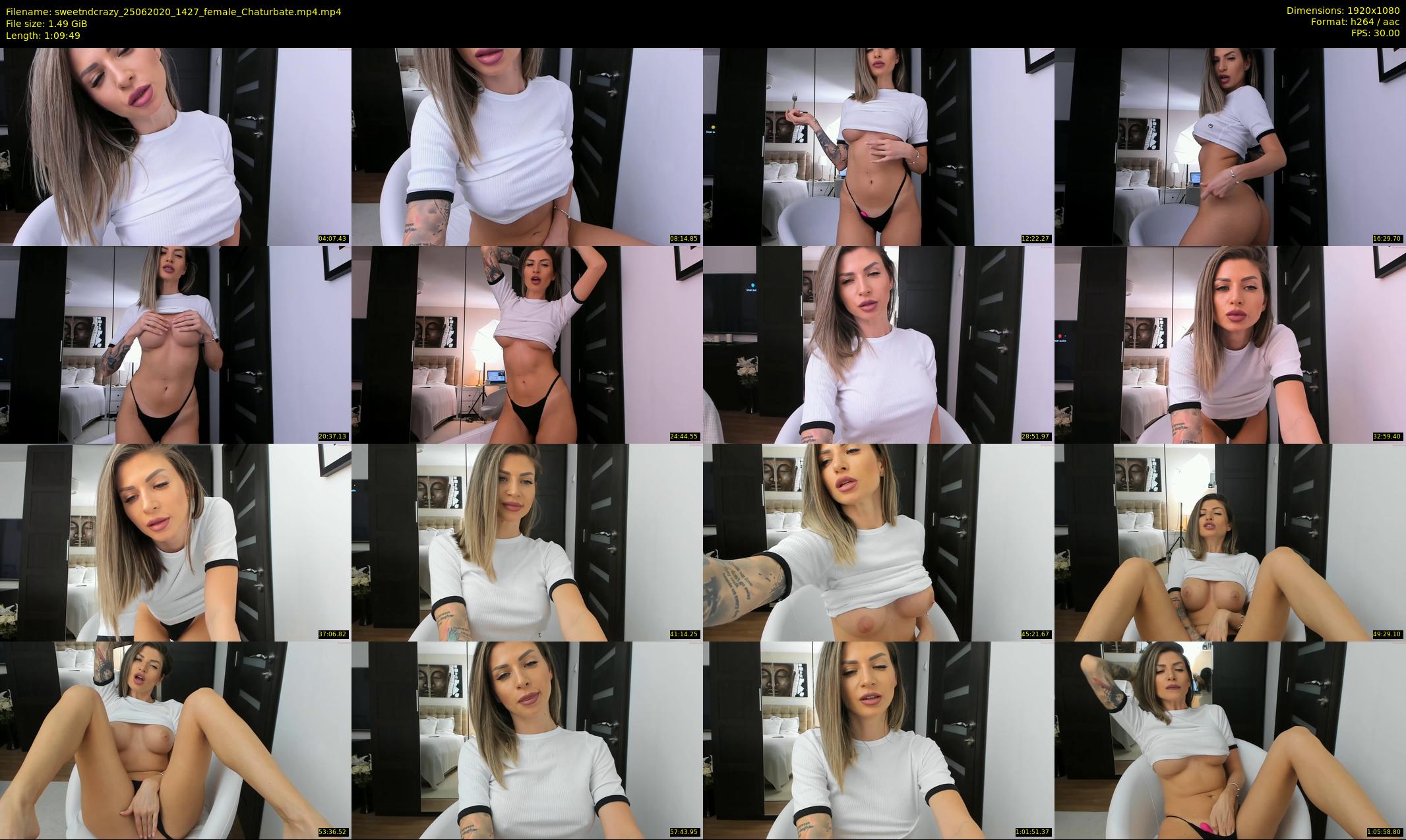 sweetndcrazy — 70 minute Chaturbate female cam show recording, 1080p, Jun 25, 2020