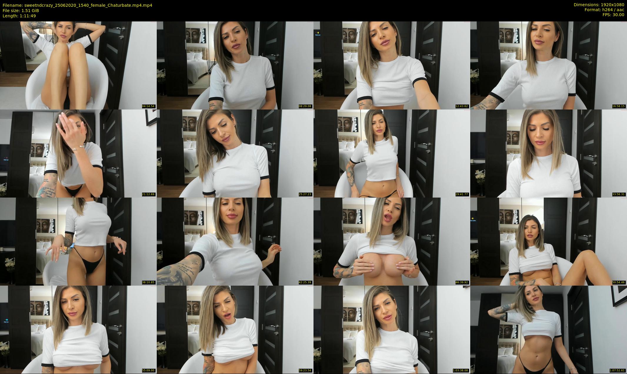 sweetndcrazy — 72 minute Chaturbate female cam show recording, 1080p, Jun 25, 2020