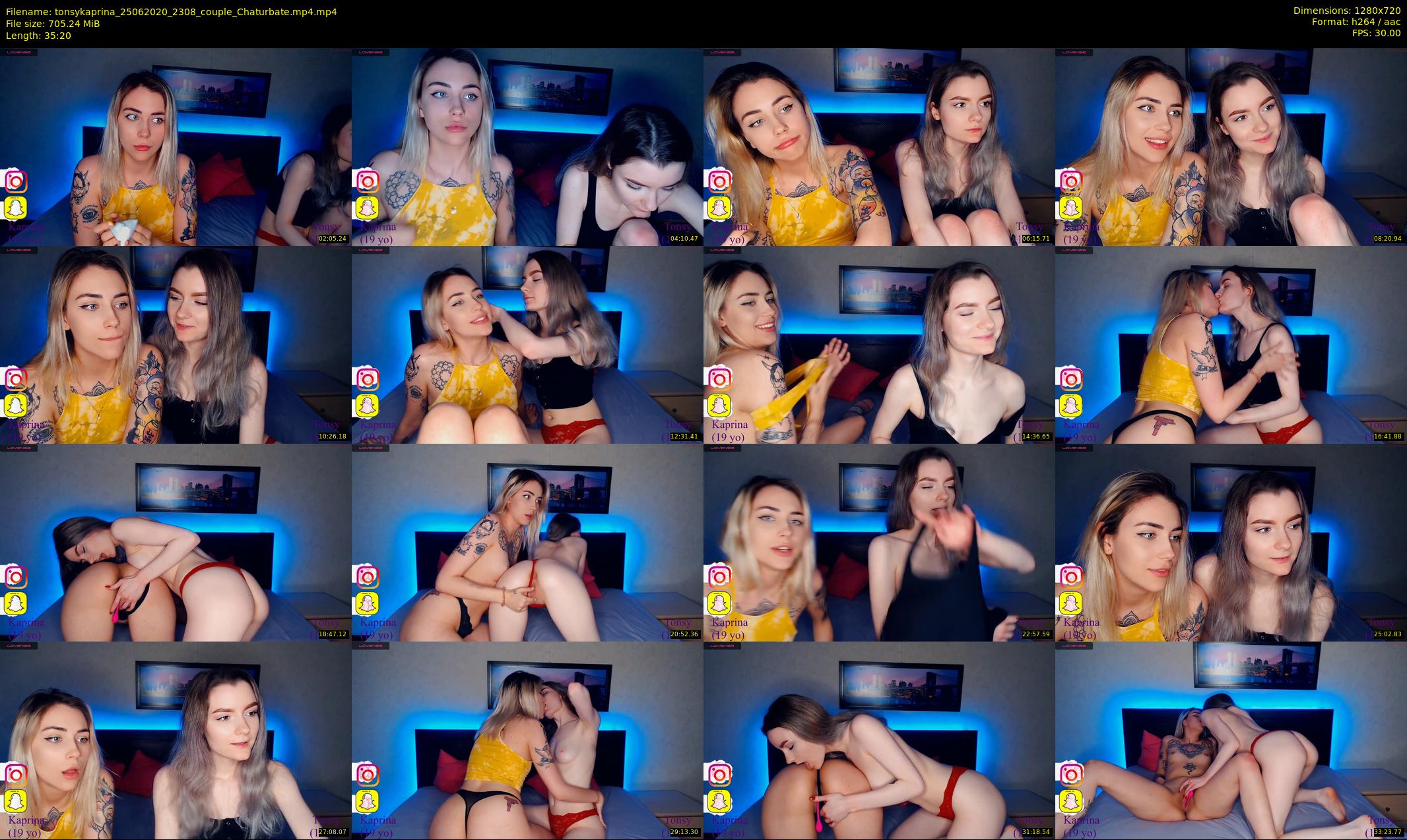 tonsykaprina — 36 minute Chaturbate couple cam show recording, 720p, Jun 25, 2020