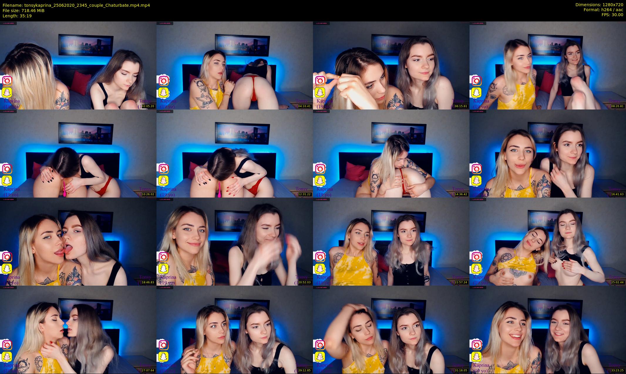 tonsykaprina — 36 minute Chaturbate couple cam show recording, 720p, Jun 25, 2020