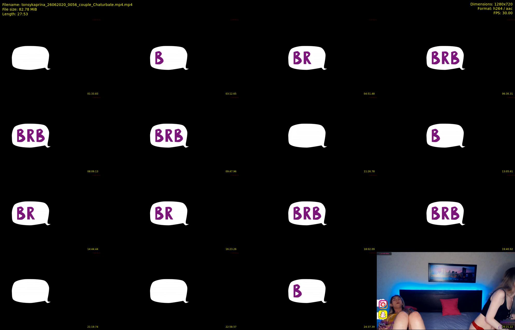 tonsykaprina — 28 minute Chaturbate couple cam show recording, 720p, Jun 26, 2020