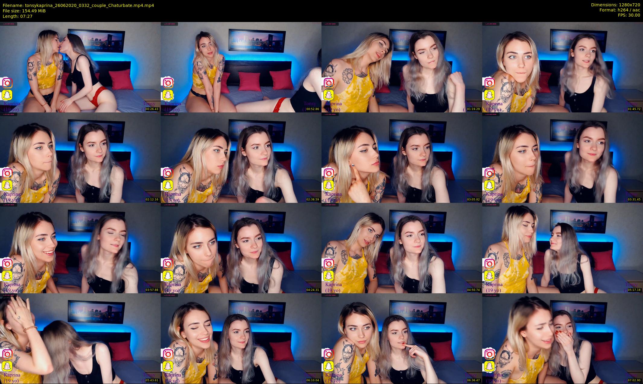 tonsykaprina — 8 minute Chaturbate couple cam show recording, 720p, Jun 26, 2020