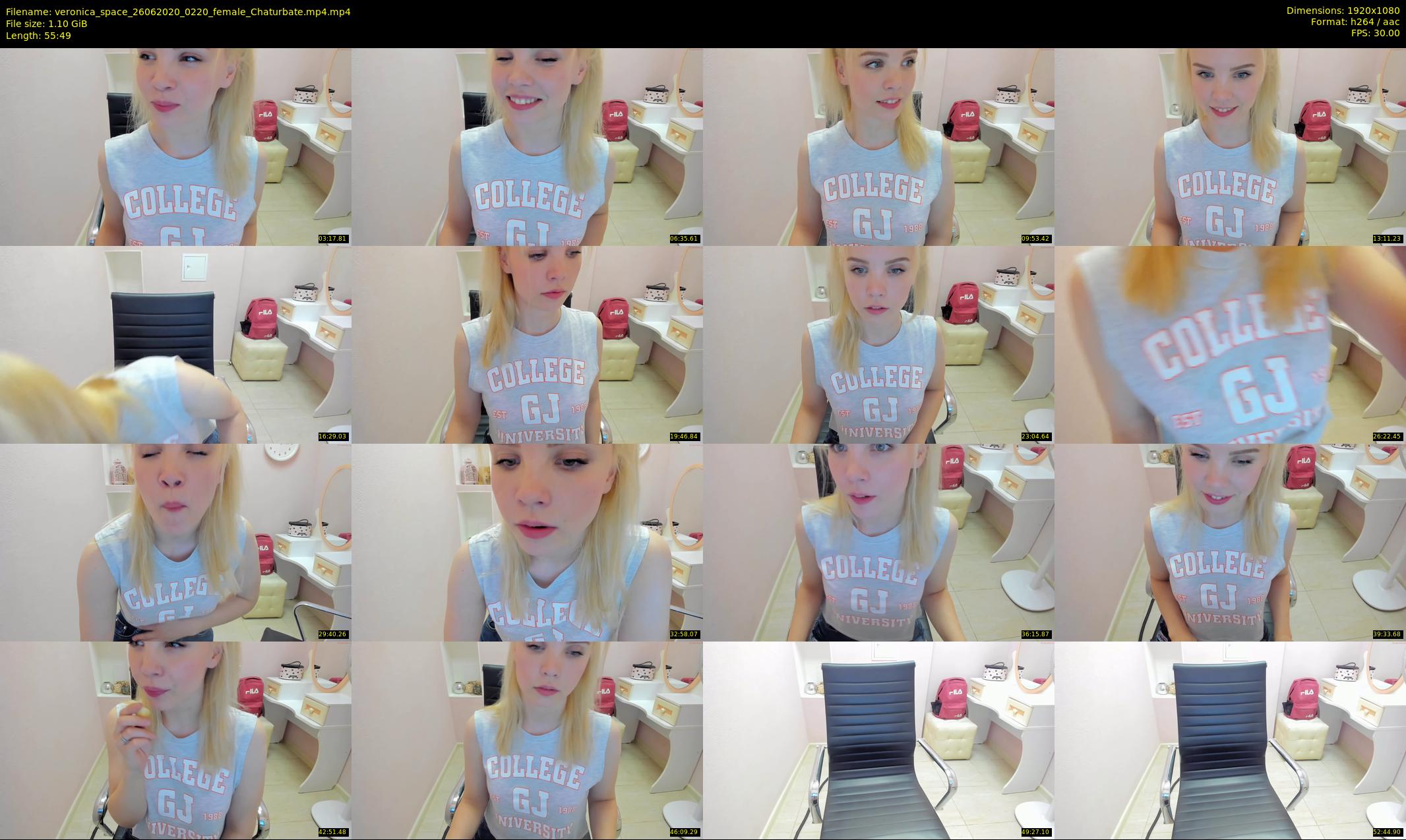 veronica_space — 56 minute Chaturbate female cam show recording, 1080p, Jun 26, 2020