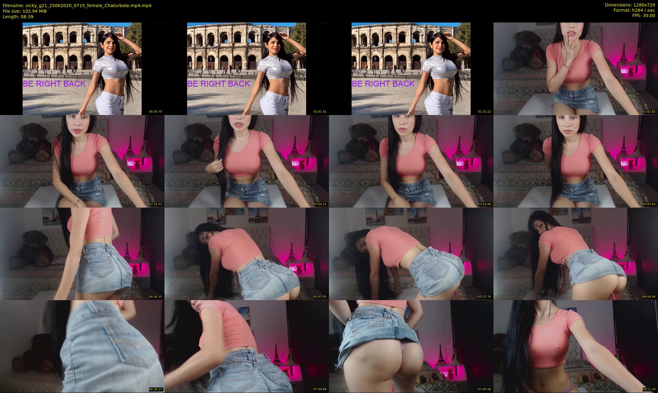 vicky_g21 — 9 minute Chaturbate female cam show recording, 720p, Jun 25, 2020