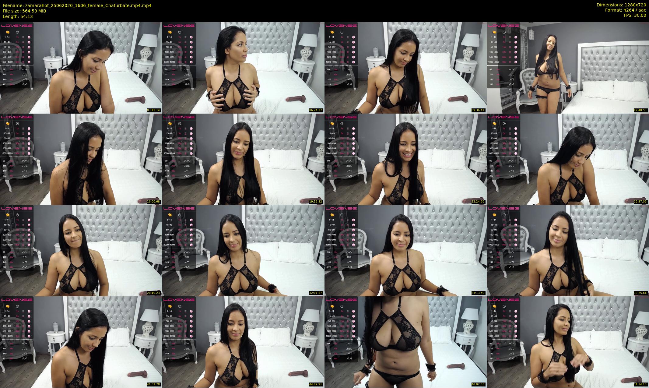 zamarahot — 55 minute Chaturbate female cam show recording, 720p, Jun 25, 2020