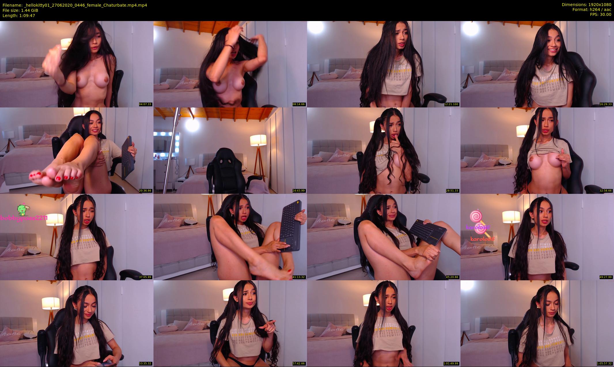 _hellokitty01 — 70 minute Chaturbate female cam show recording, 1080p, Jun 27, 2020