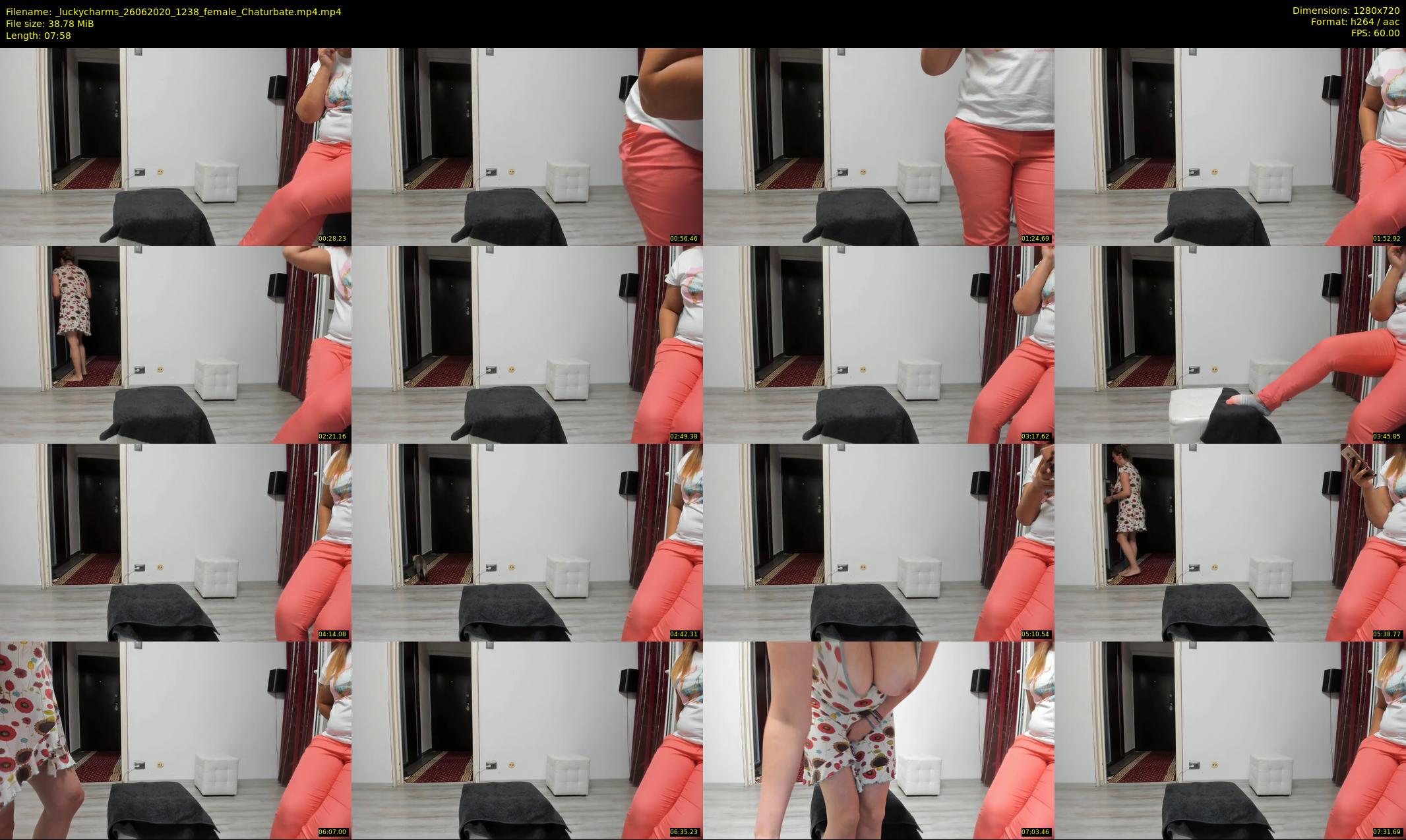 _luckycharms — 8 minute Chaturbate female cam show recording, 720p, Jun 26, 2020
