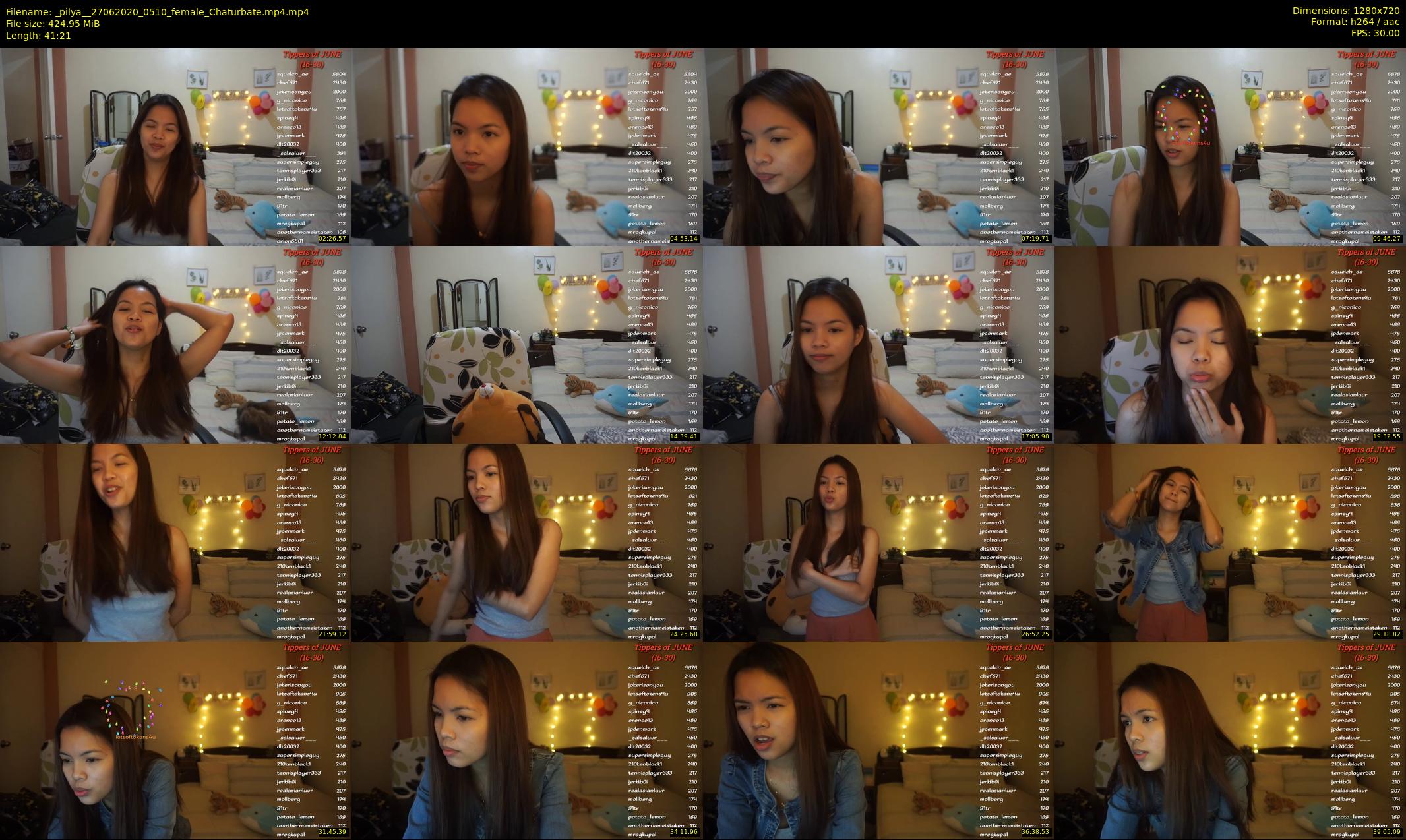 _pilya_ — 42 minute Chaturbate female cam show recording, 720p, Jun 27, 2020