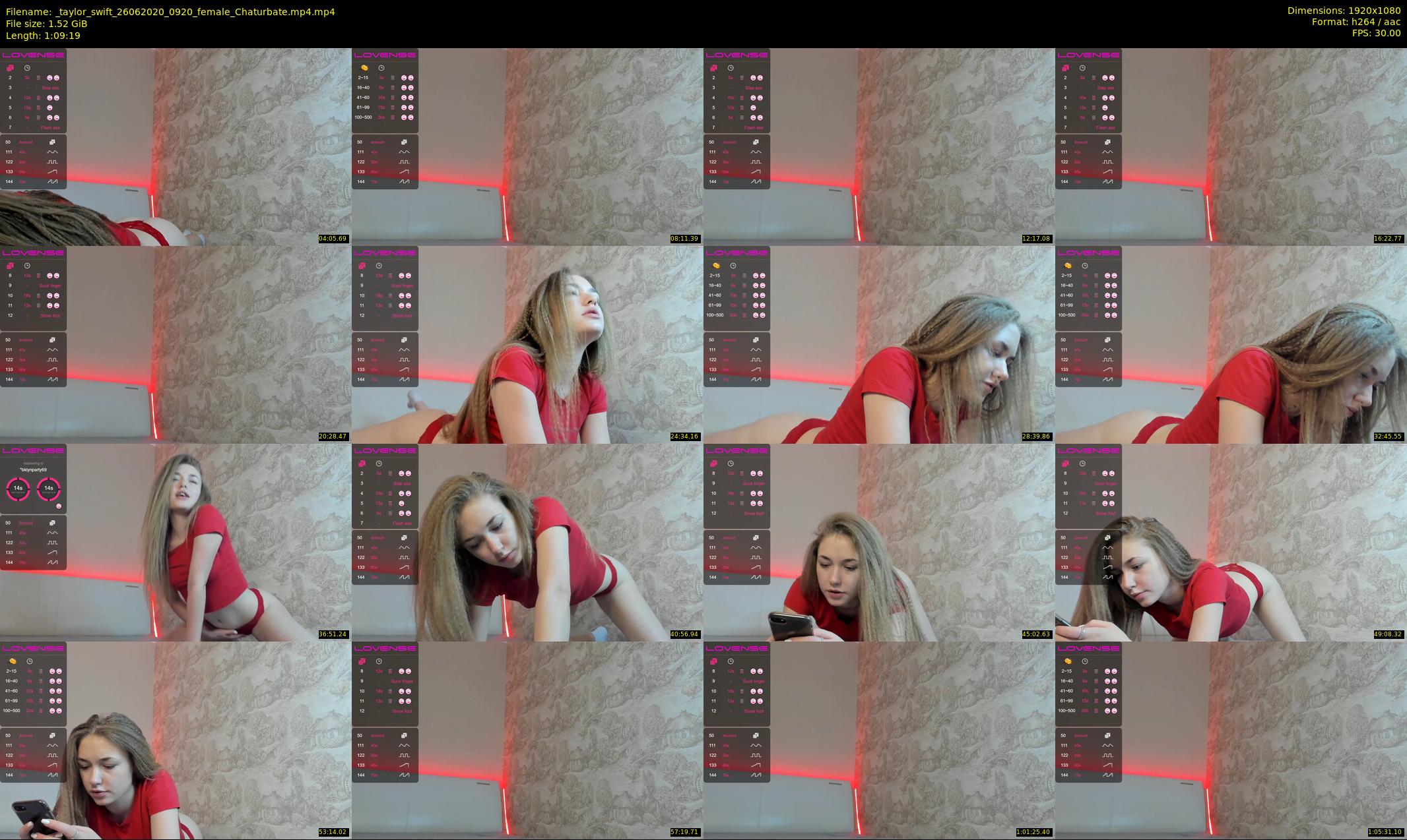 _taylor_swift — 70 minute Chaturbate female cam show recording, 1080p, Jun 26, 2020