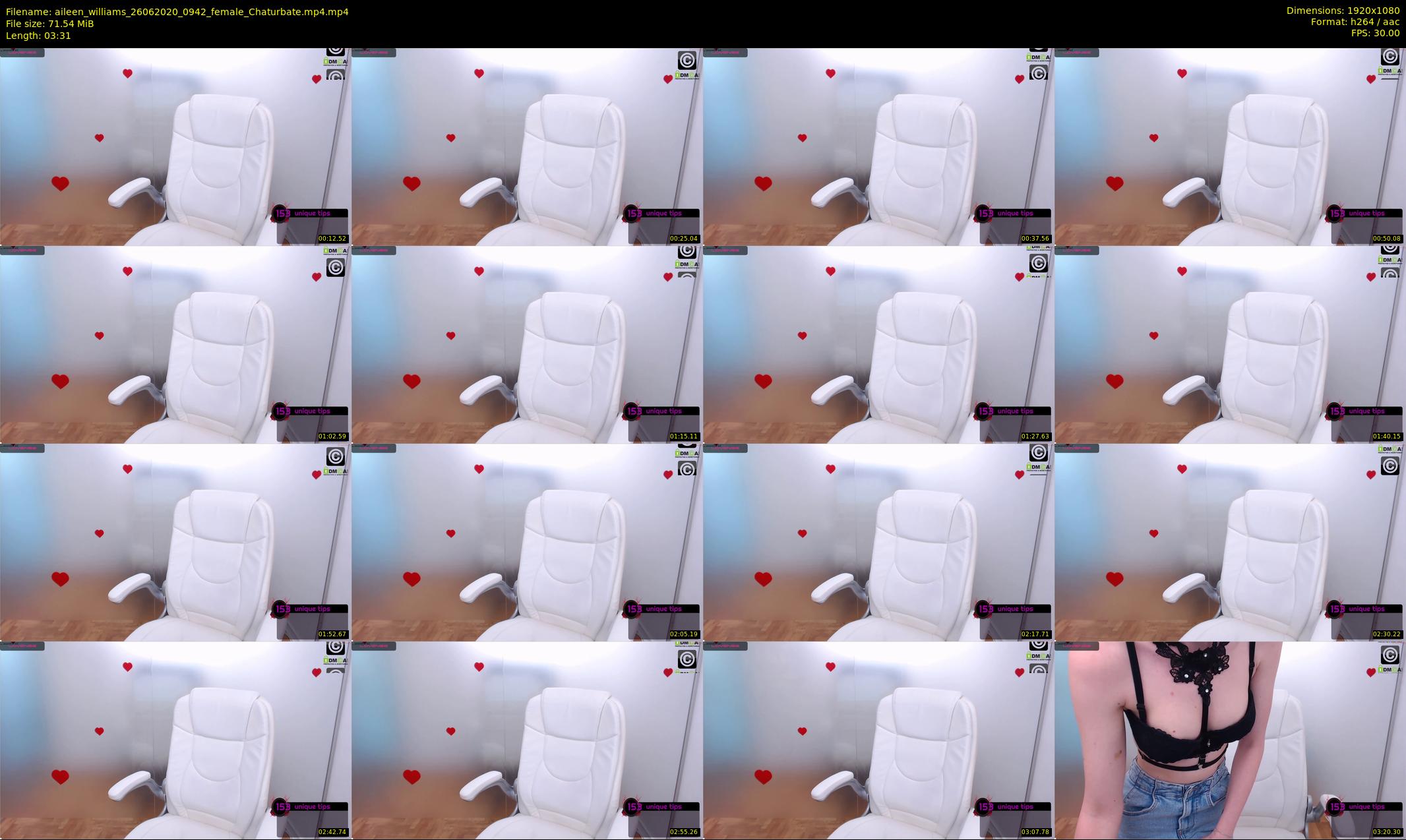 aileen_williams — 4 minute Chaturbate female cam show recording, 1080p, Jun 26, 2020