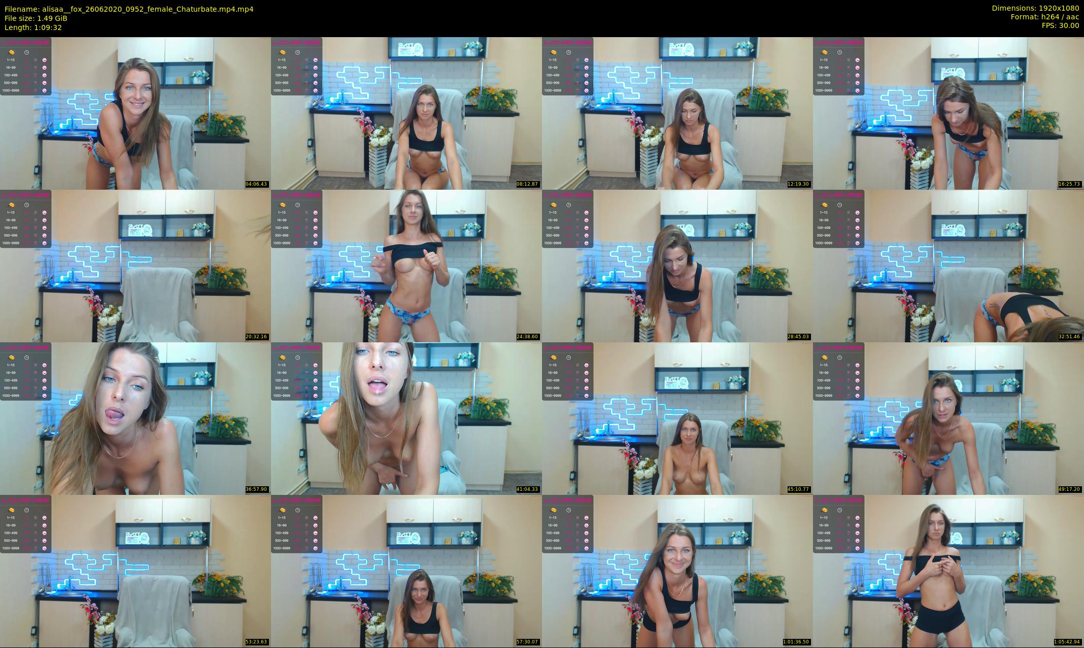 alisaa__fox — 70 minute Chaturbate female cam show recording, 1080p, Jun 26, 2020