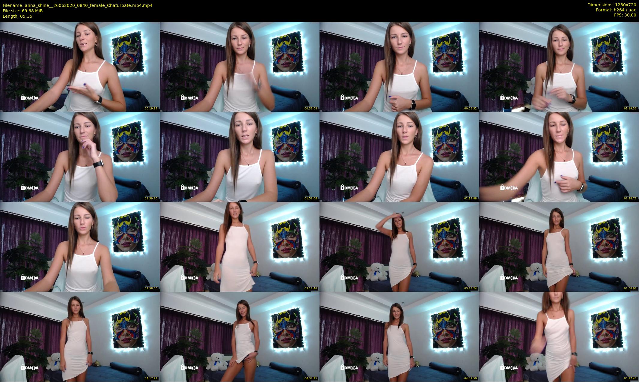 anna_shine_ — 6 minute Chaturbate female cam show recording, 720p, Jun 26, 2020