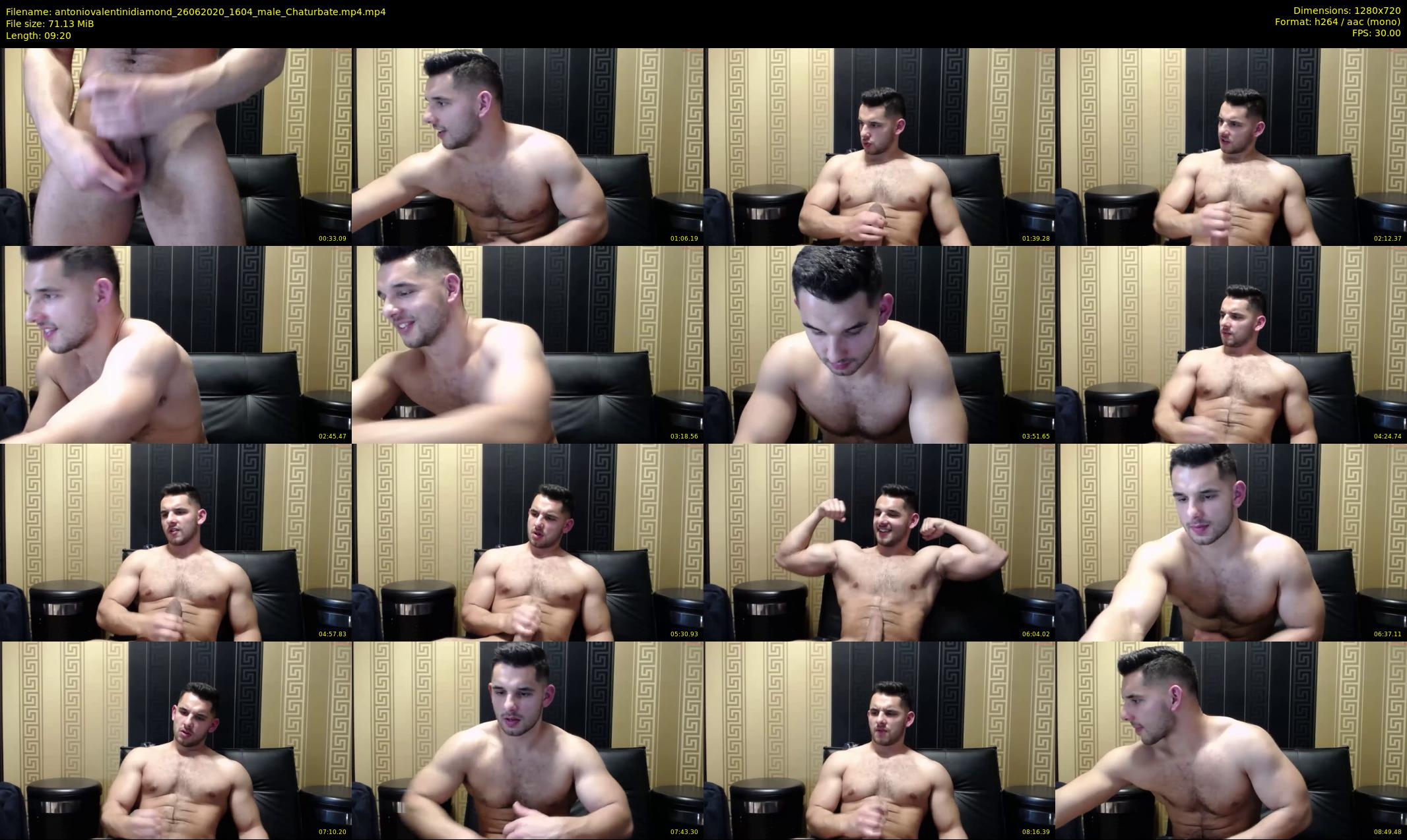 antoniovalentinidiamond — 10 minute Chaturbate male cam show recording, 720p, Jun 26, 2020