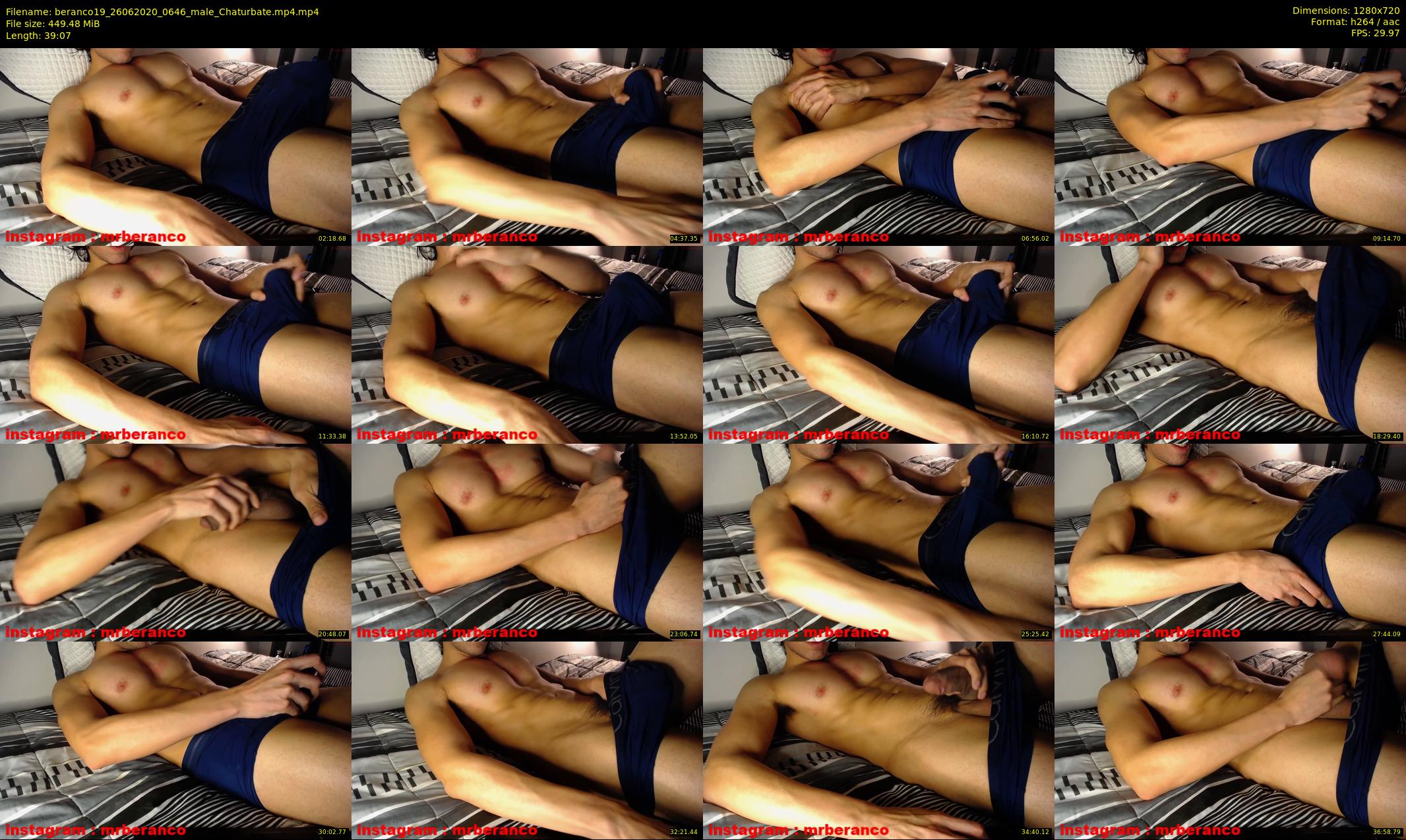 beranco19 — 40 minute Chaturbate male cam show recording, 720p, Jun 26, 2020
