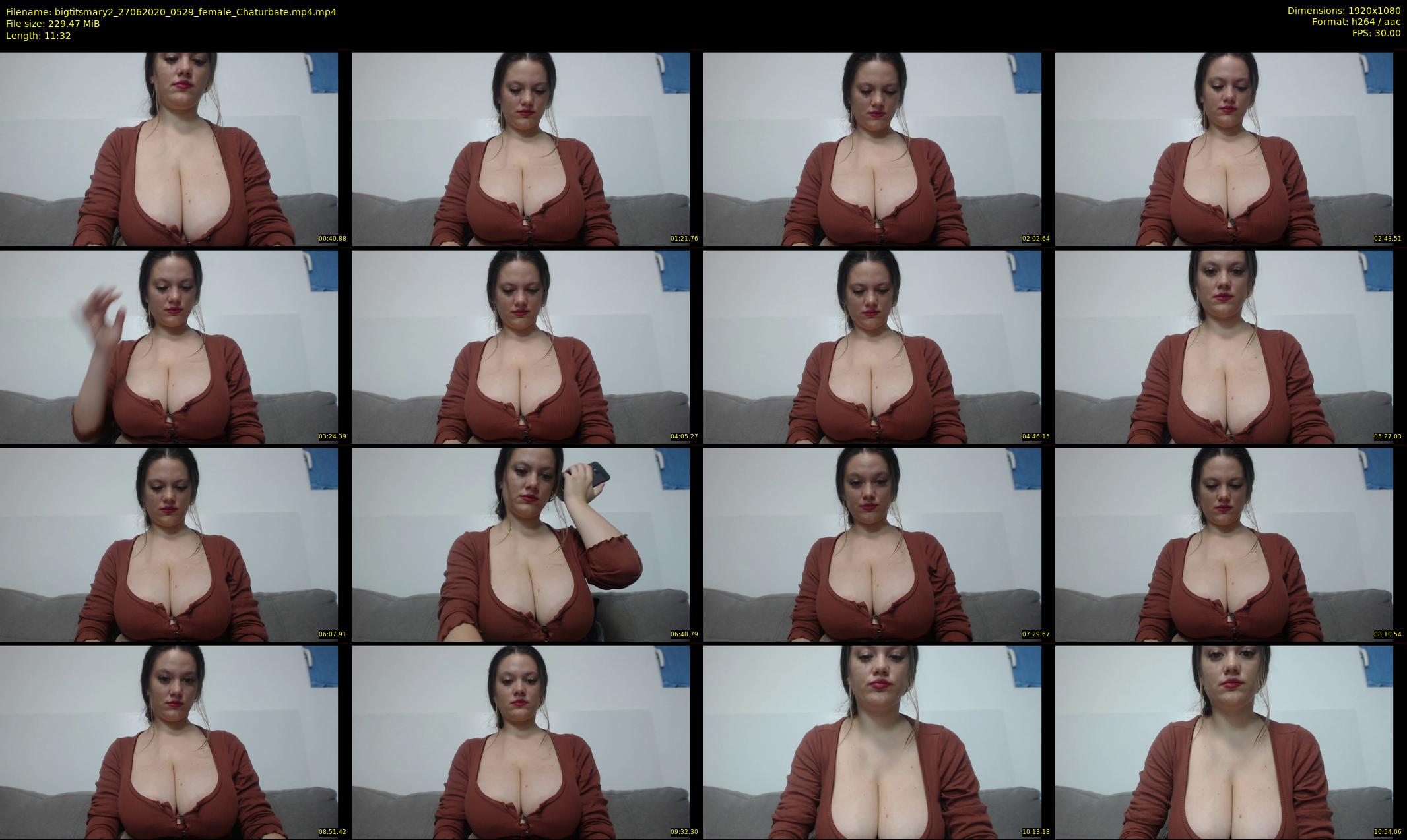 bigtitsmary2 — 12 minute Chaturbate female cam show recording, 1080p, Jun 27, 2020